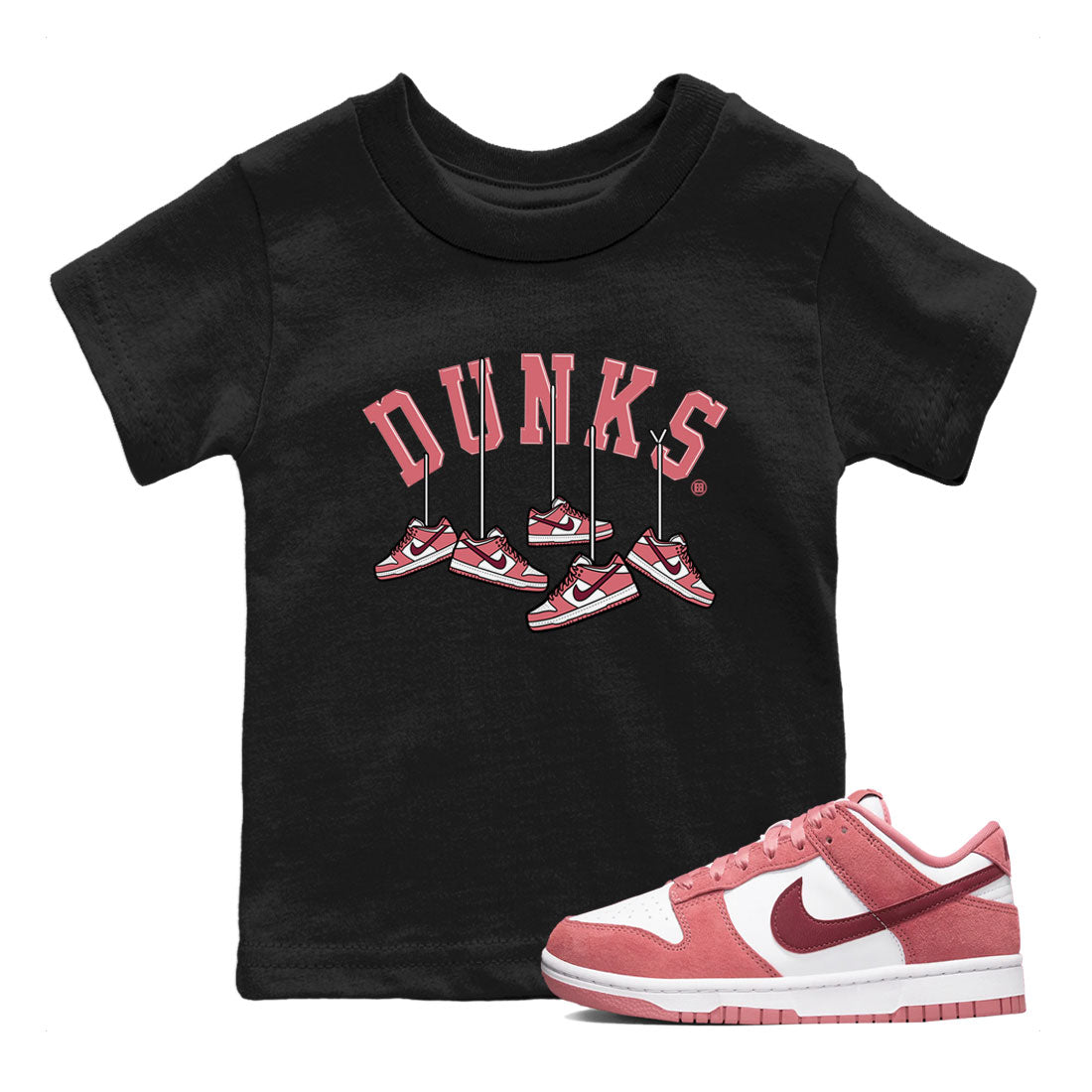 Hanging snkmatchs snkmatch Tees Kids - Dunk Valentines Day 2024