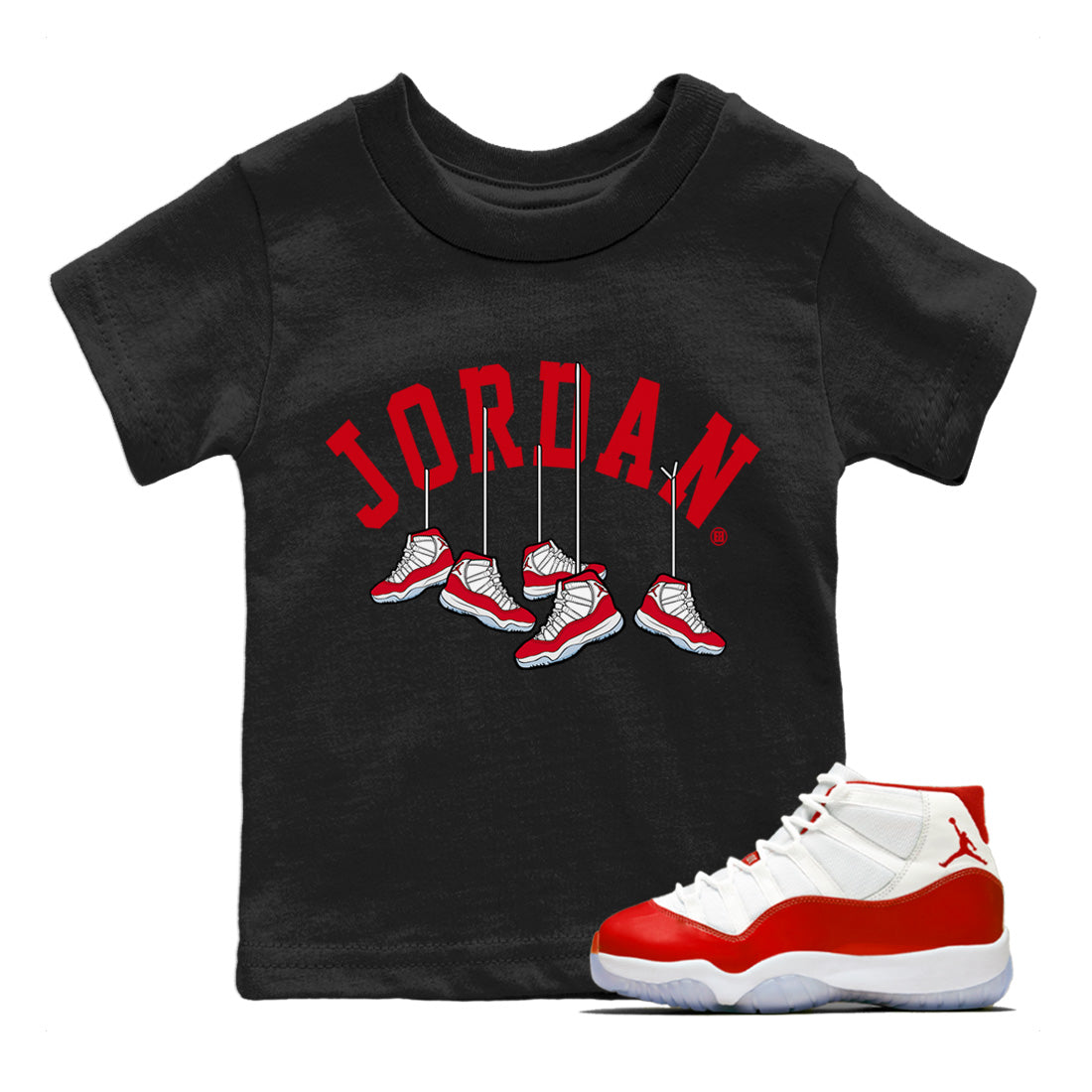 Hanging snkmatchs Kids Tops - Air Jordan 11 Cherry