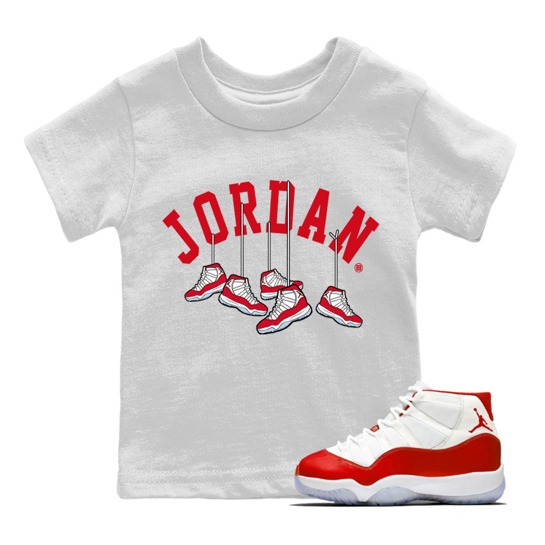 Hanging snkmatchs Kids Tops - Air Jordan 11 Cherry