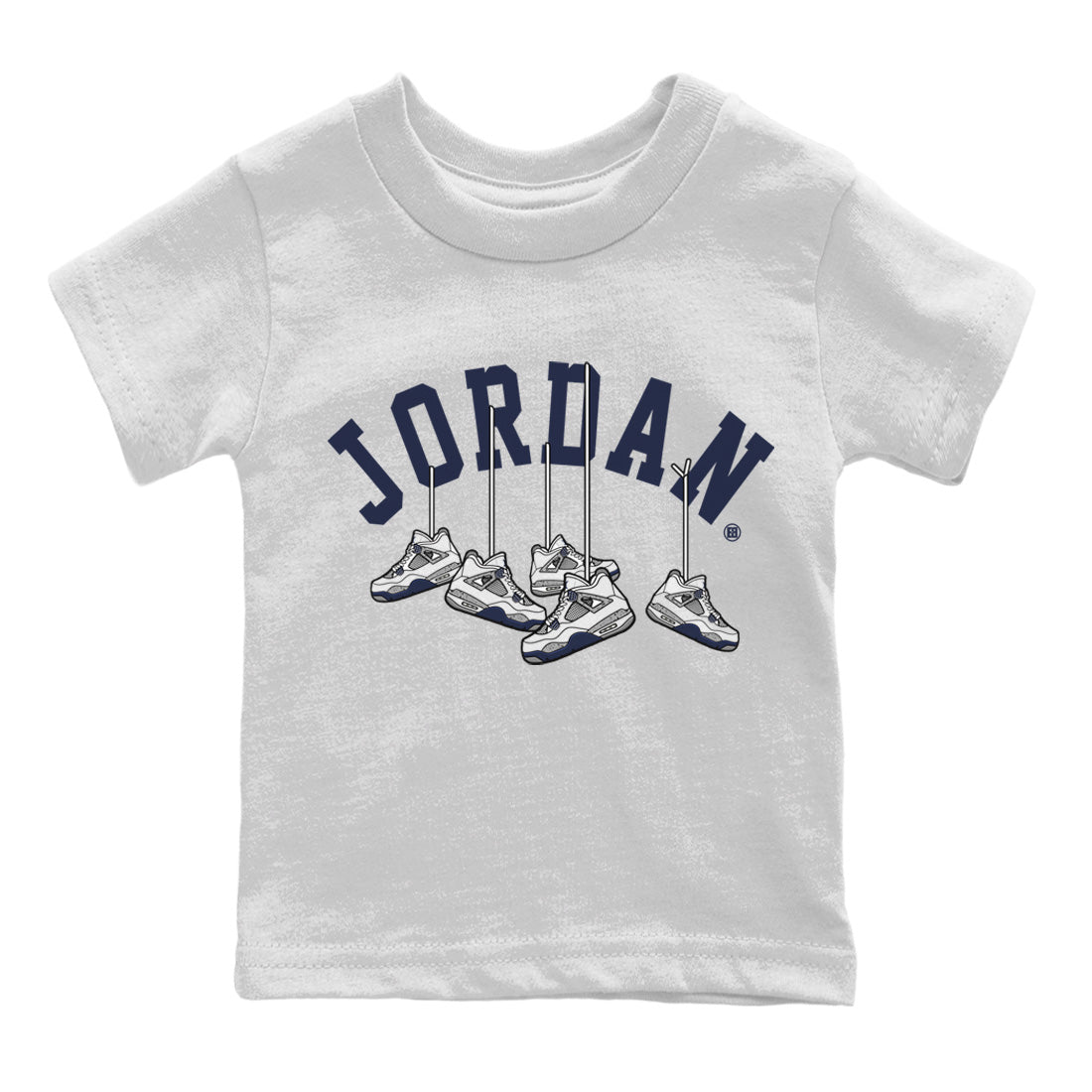 Hanging snkmatchs Kids Tops - Air Jordan 4 Midnight Navy