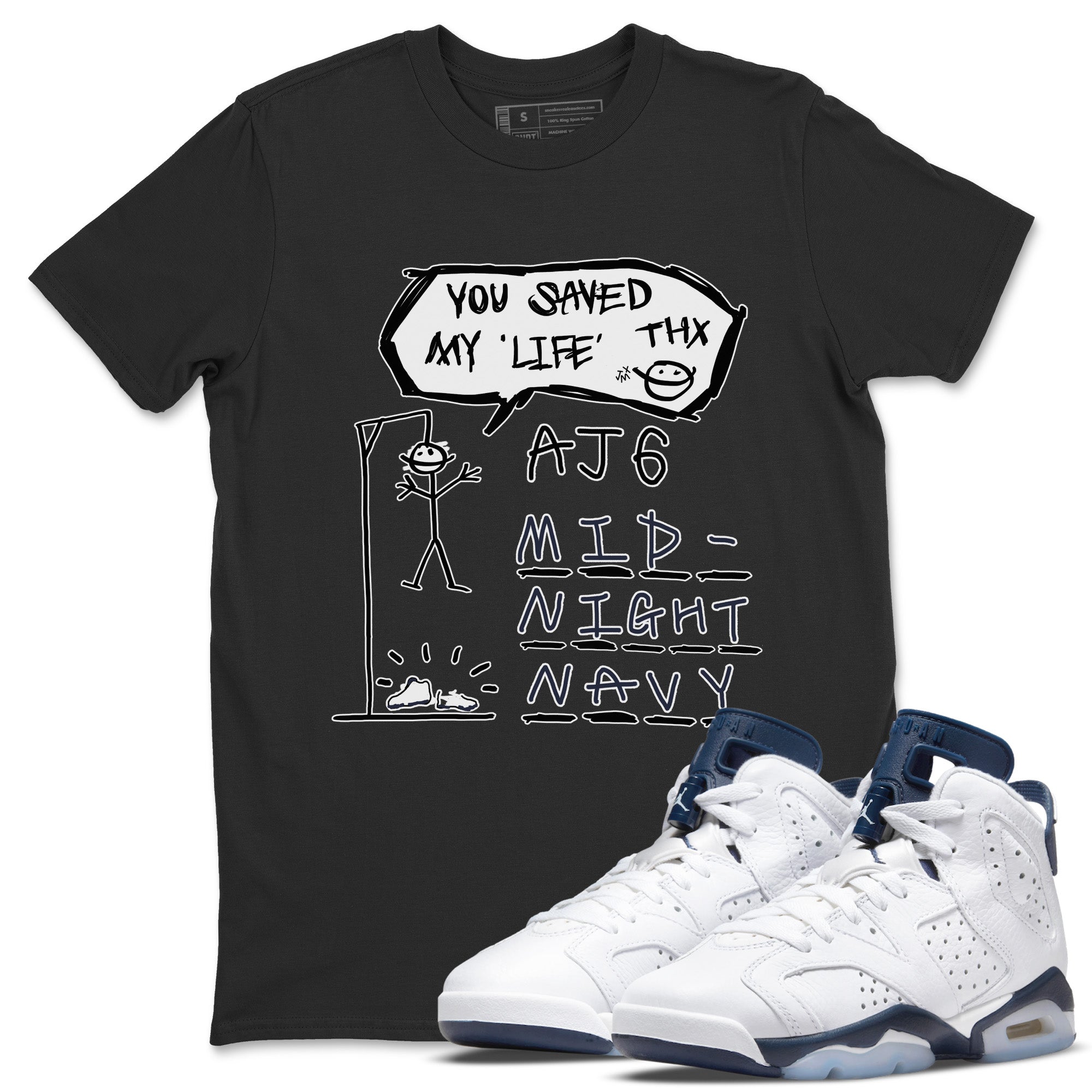 Hangman Unisex Tops - Air Jordan 6 Midnight Navy
