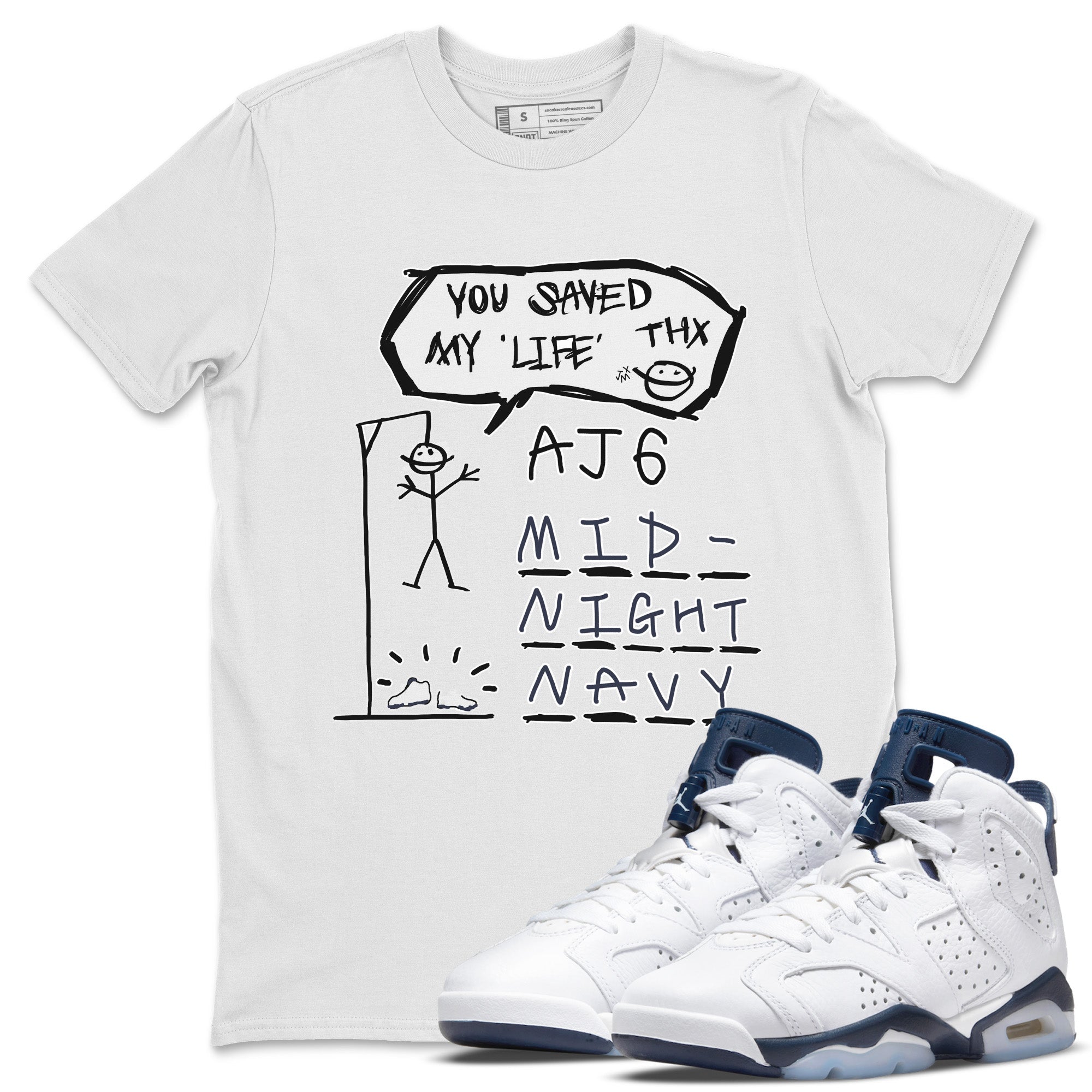Hangman Unisex Tops - Air Jordan 6 Midnight Navy