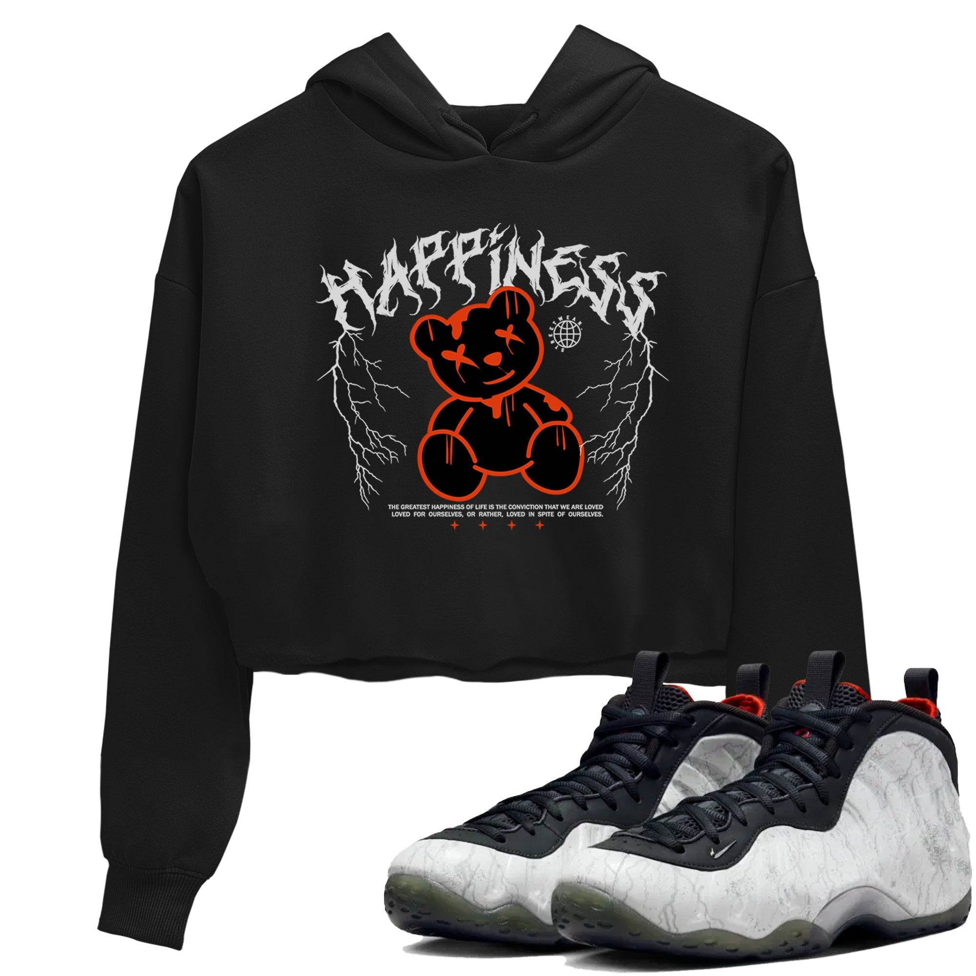 Happiness Bear snkmatch Women's Top - Air Foamposite One Jin