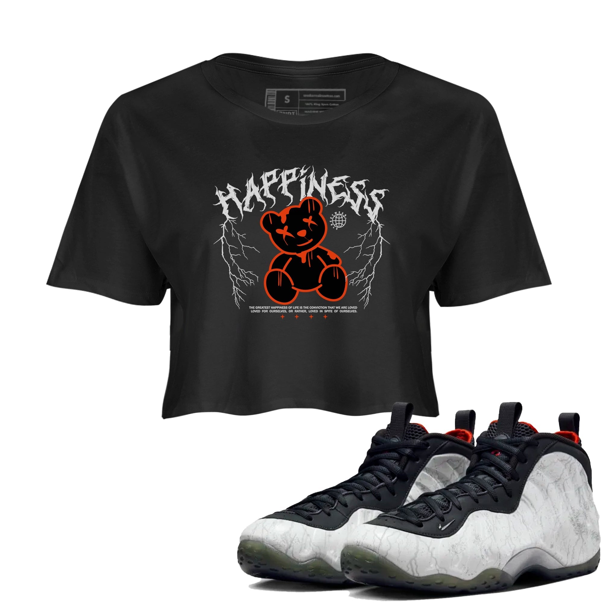 Happiness Bear snkmatch Women's Top - Air Foamposite One Jin