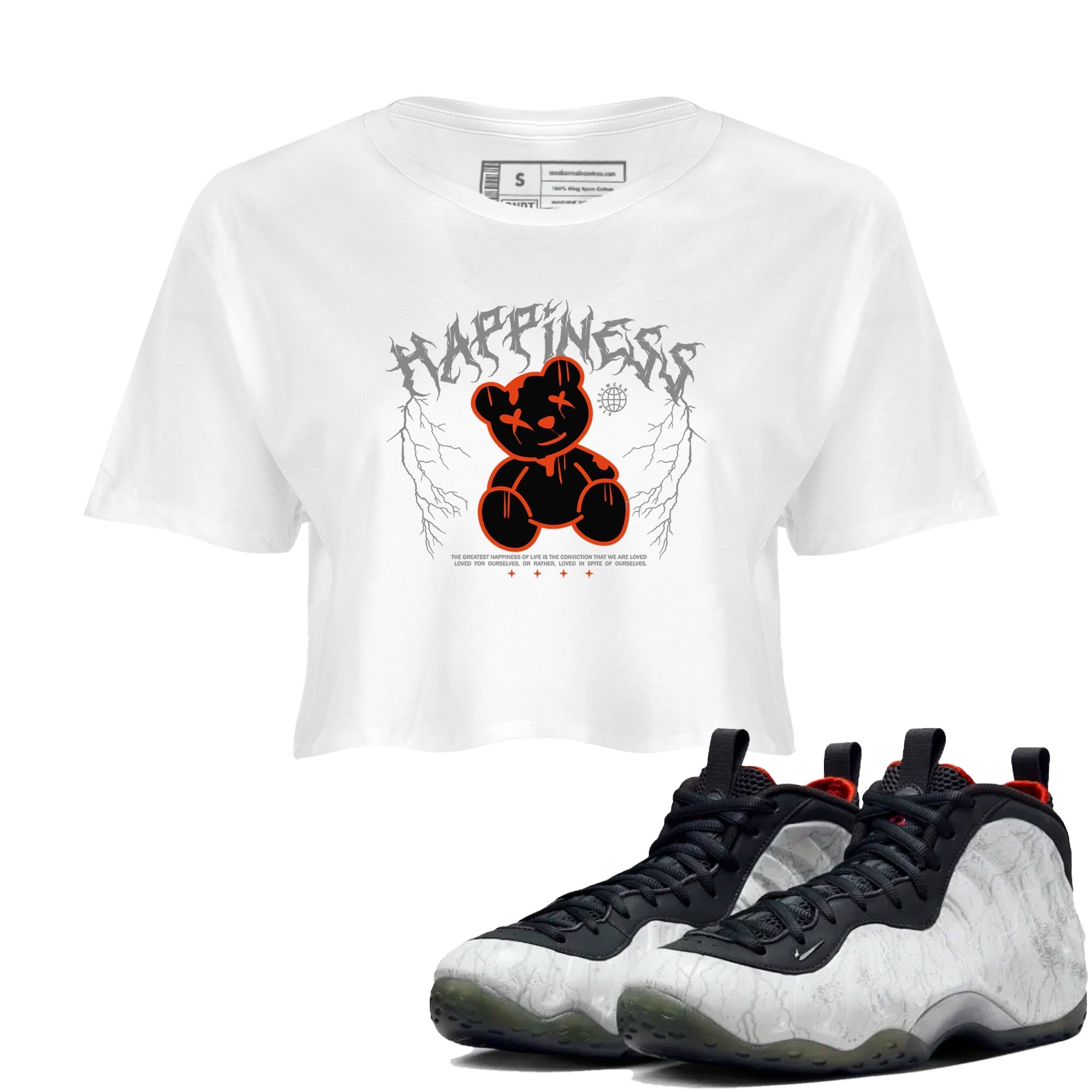Happiness Bear snkmatch Women's Top - Air Foamposite One Jin