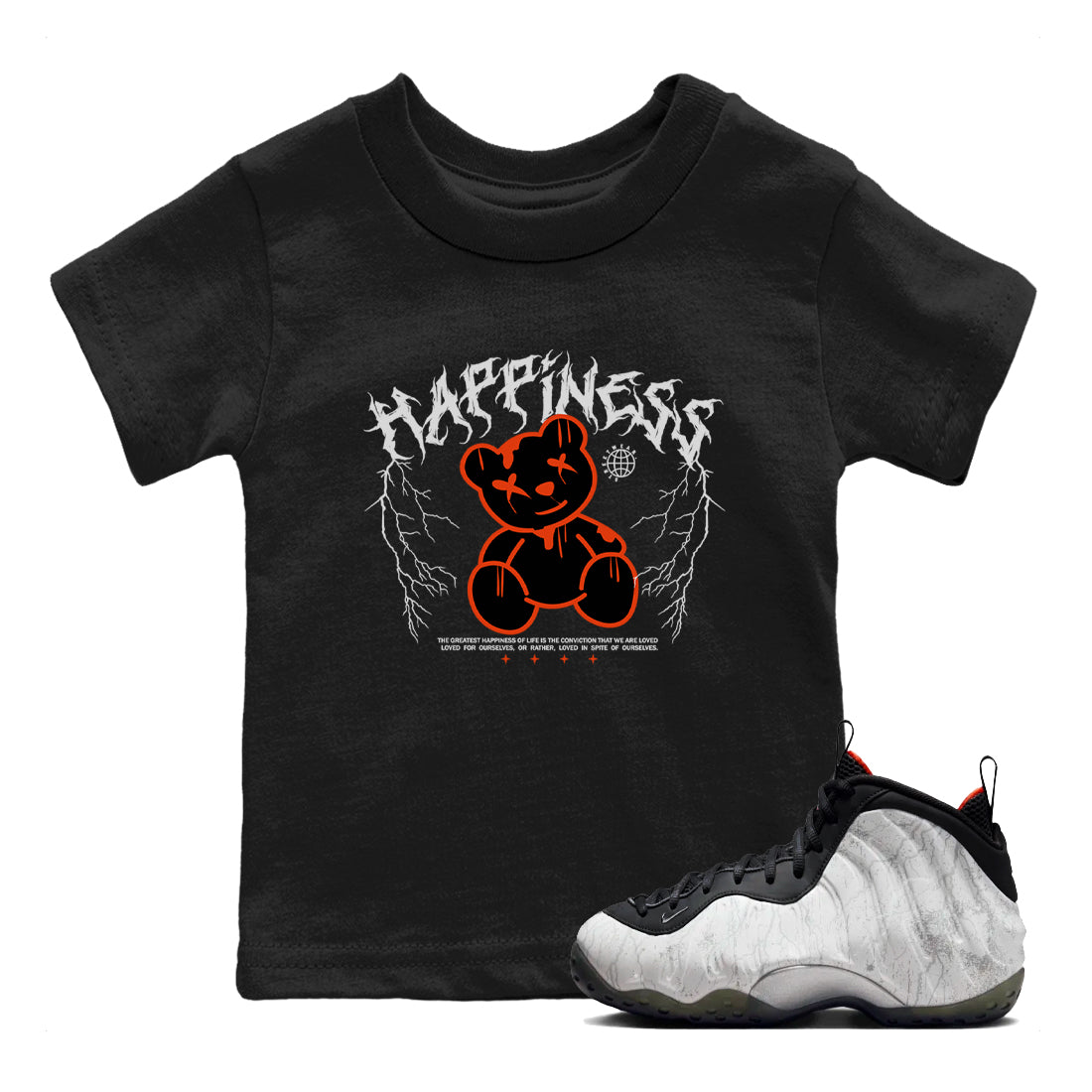 Happiness Bear snkmatch Tees Kids - Air Foamposite One Jin