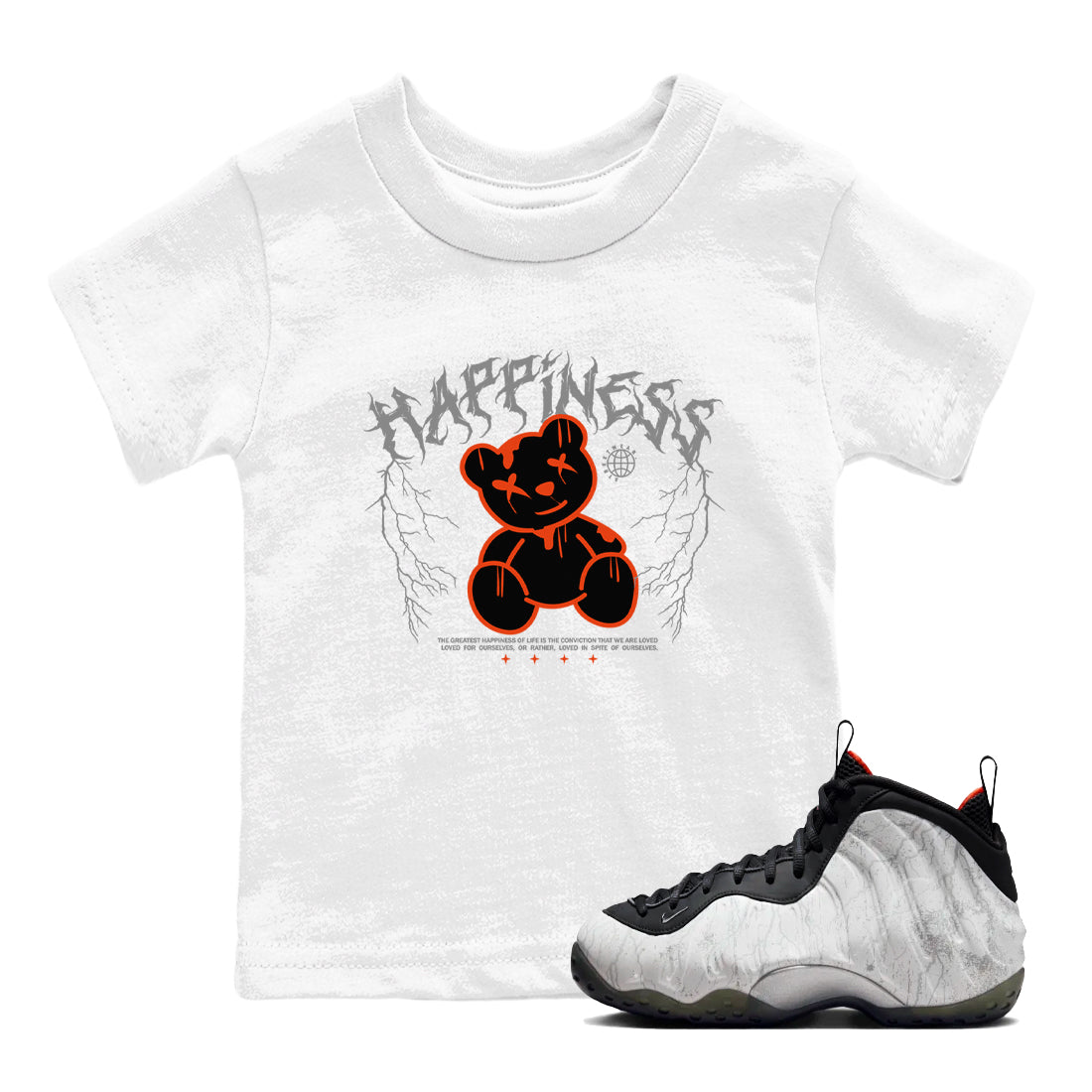 Happiness Bear snkmatch Tees Kids - Air Foamposite One Jin