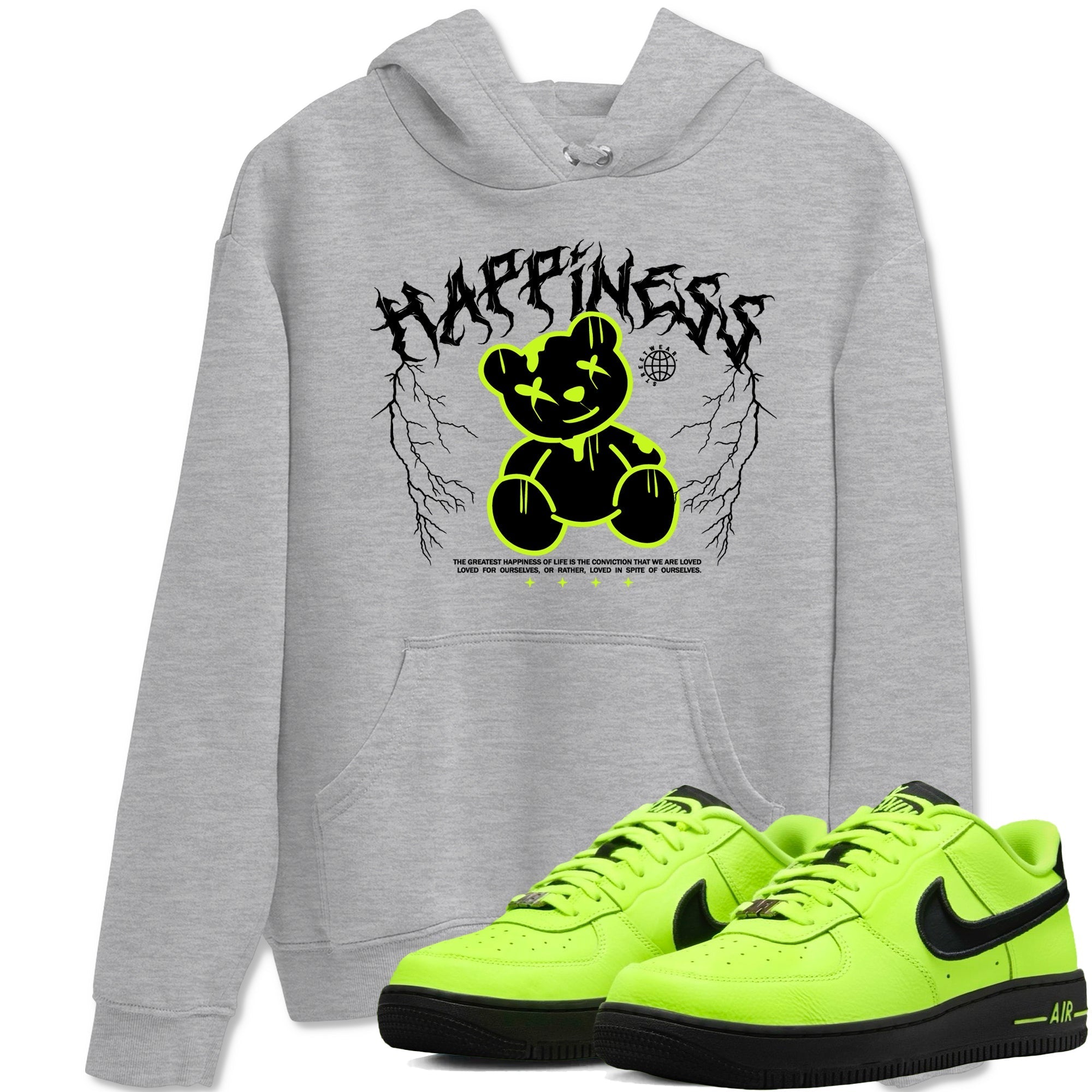 Happiness Bear snkmatch Tees - Air Force 1 Volt