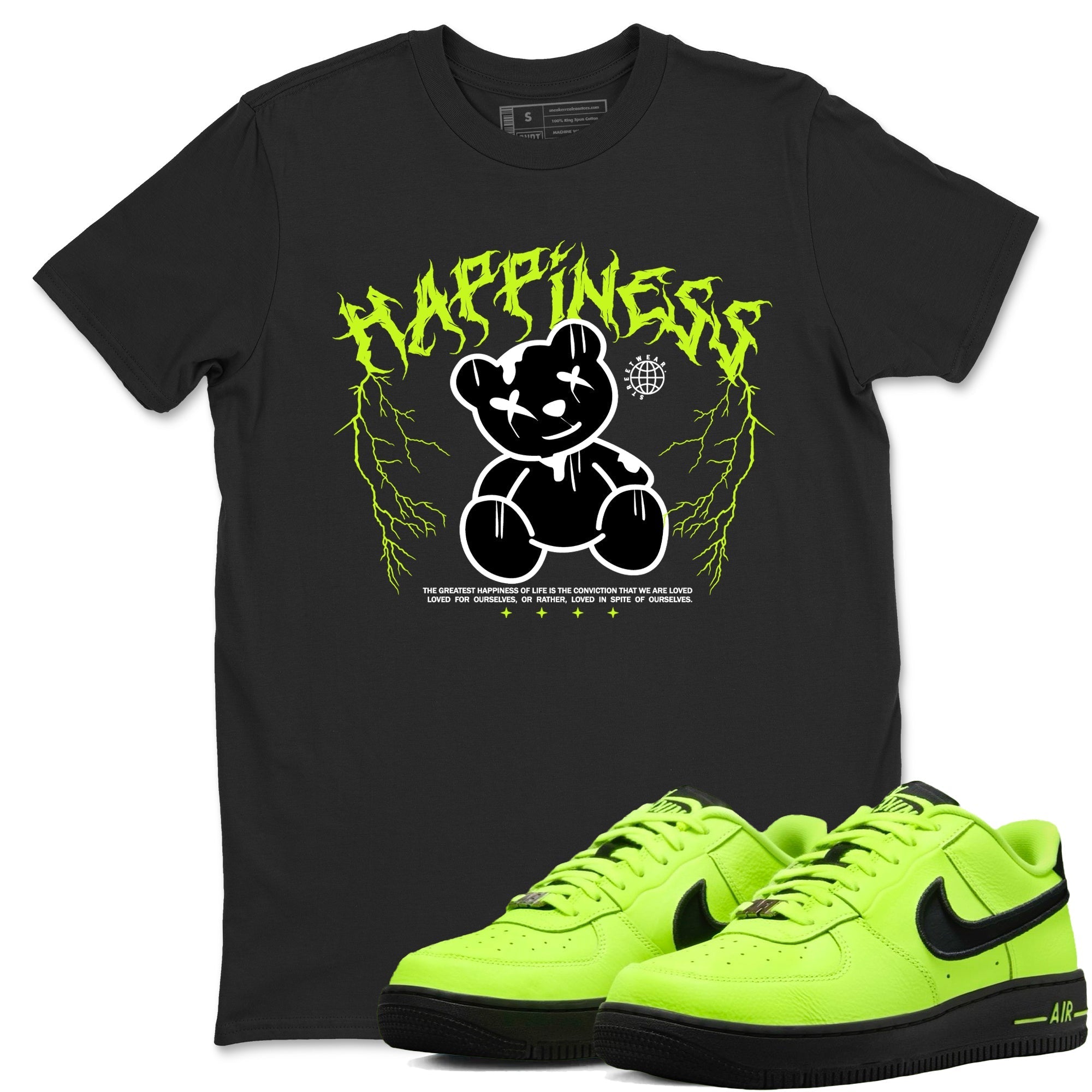 Happiness Bear snkmatch Tees - Air Force 1 Volt