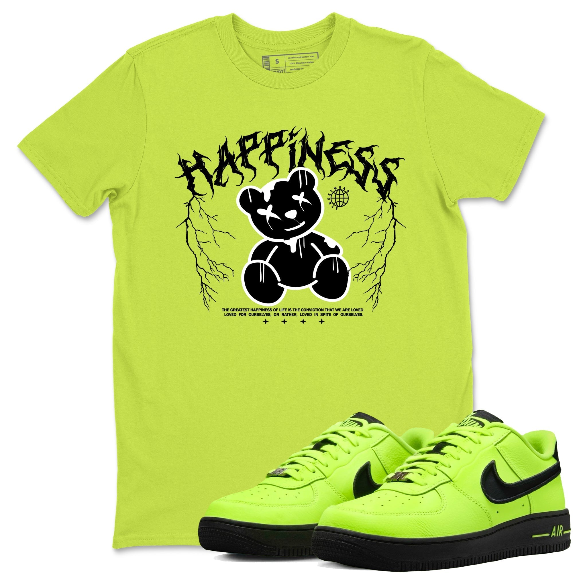 Happiness Bear snkmatch Tees - Air Force 1 Volt