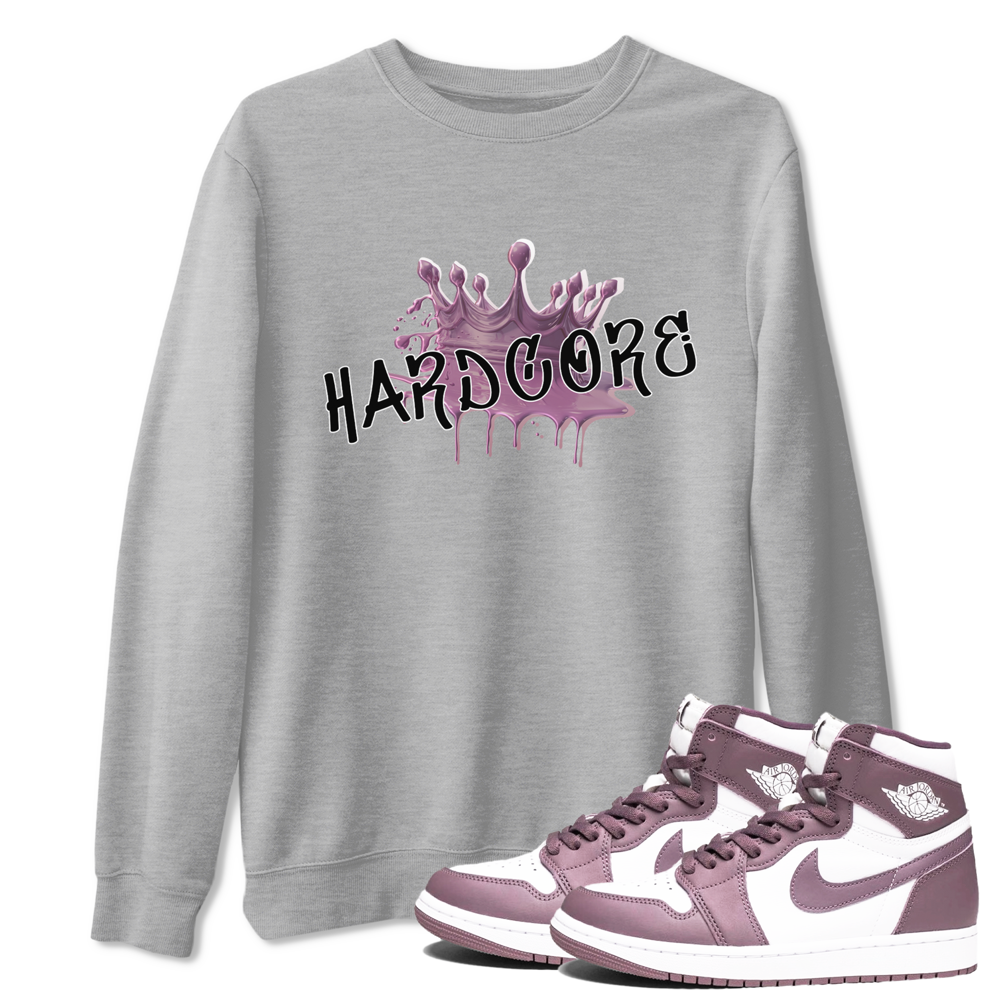 Hardcore snkmatch Tee - Air Jordan 1 Mauve