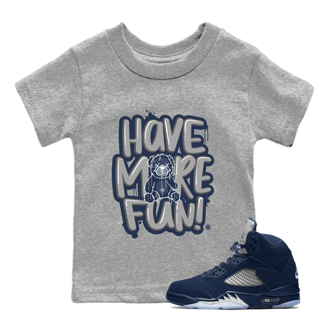 Have More Fun Kids Tops - Air Jordan 5 Georgetown