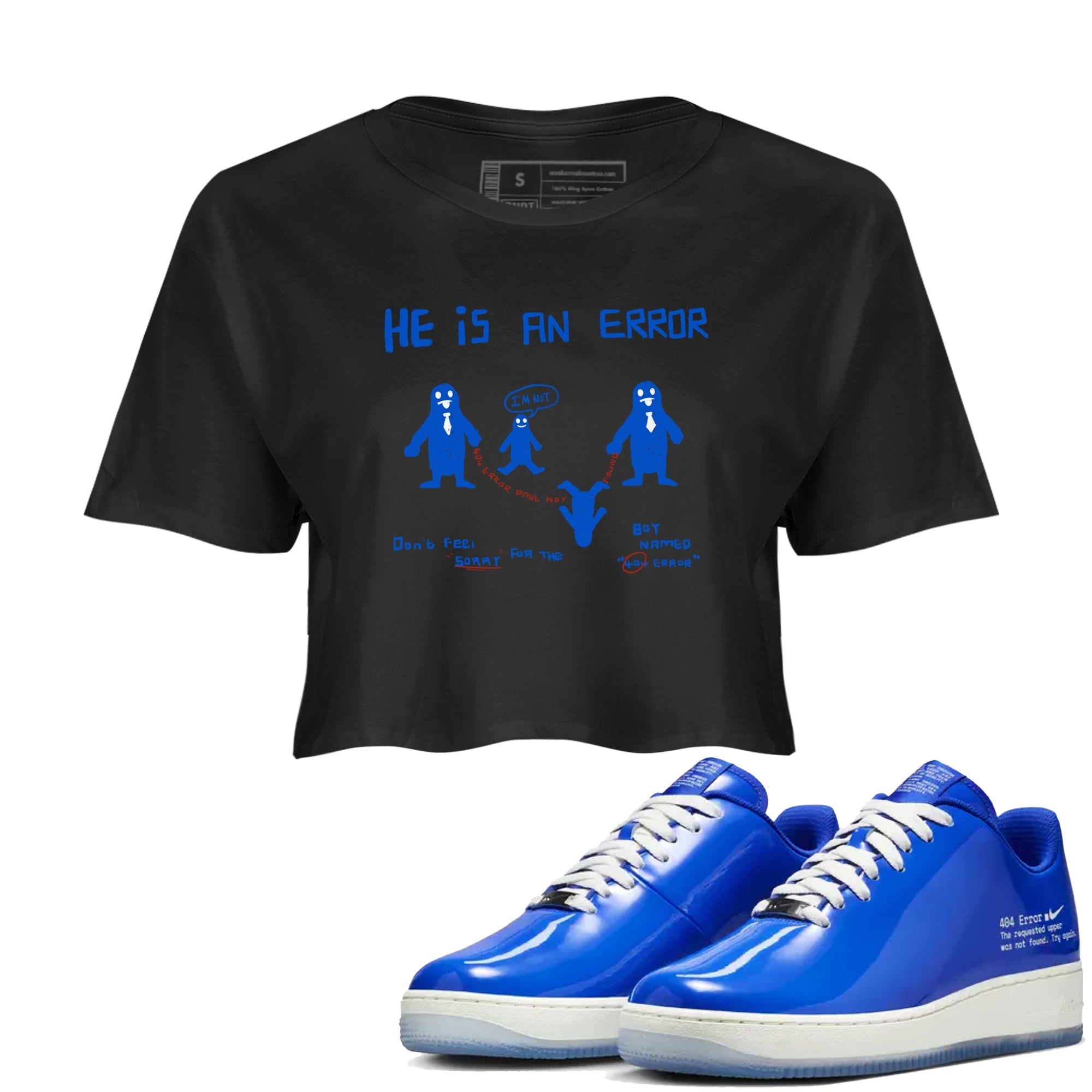 He Is An Error snkmatch Women's Top - Air Force 1 404 Error