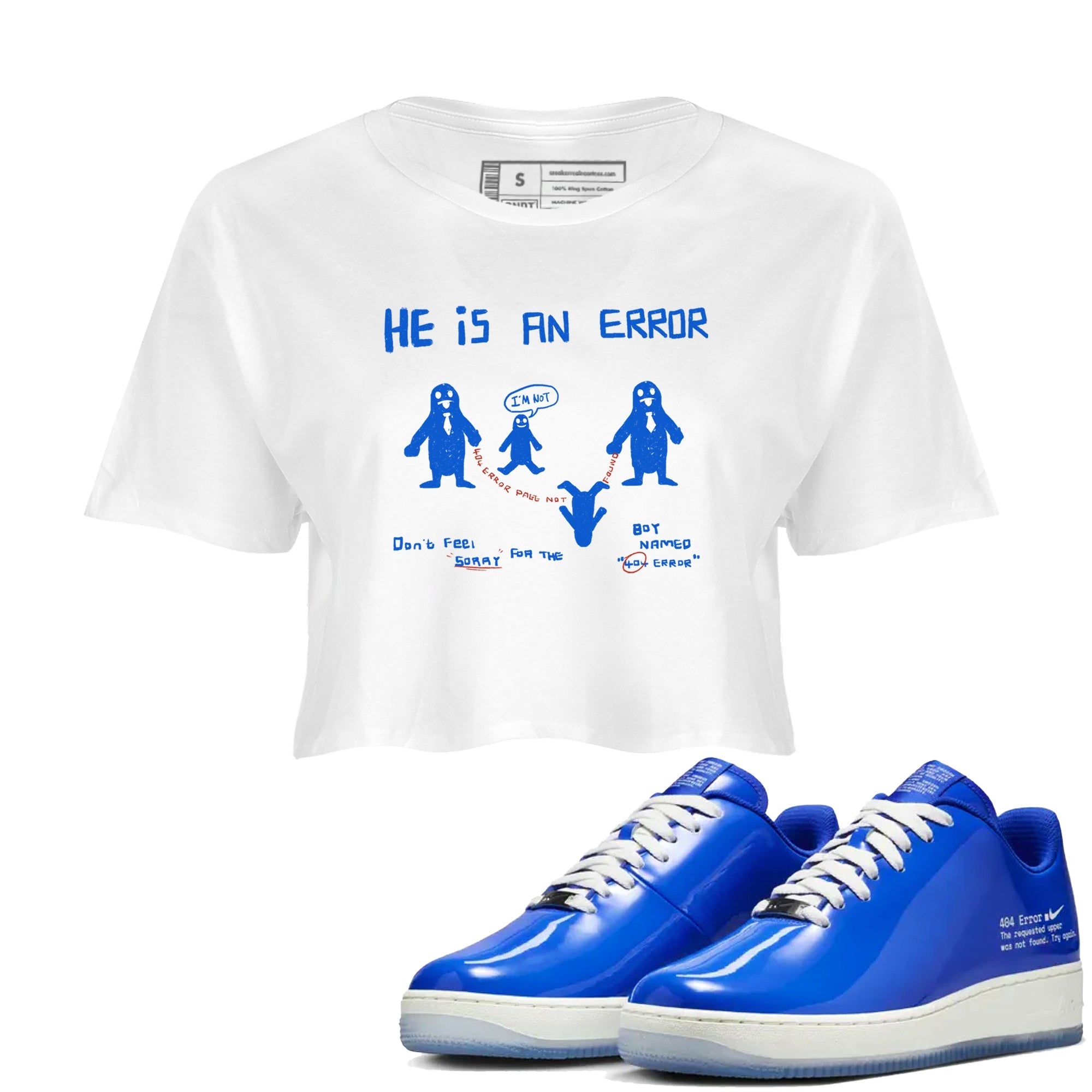 He Is An Error snkmatch Women's Top - Air Force 1 404 Error