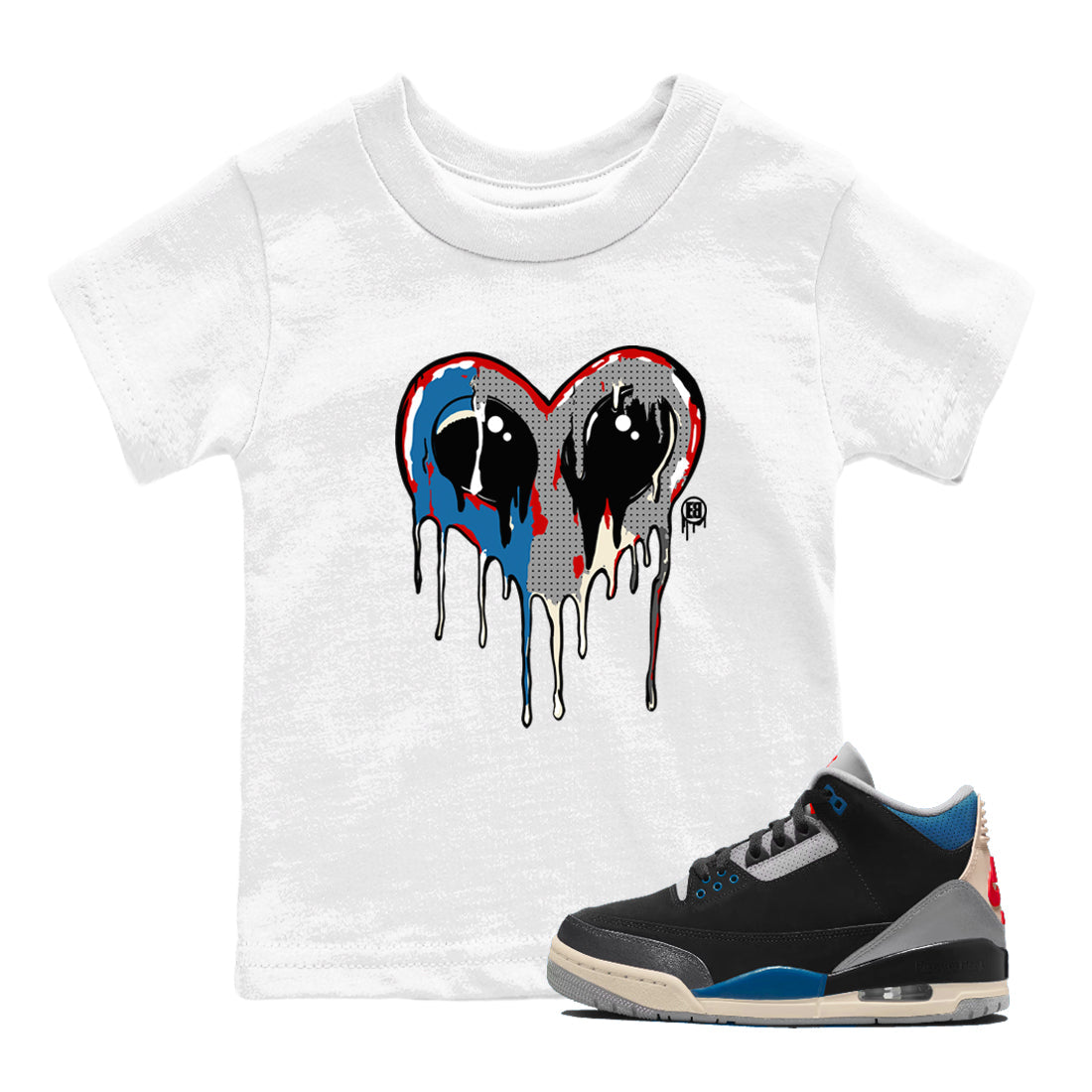 Heart Alien snkmatch Tees Kids - Air Jordan 3 Rare Air