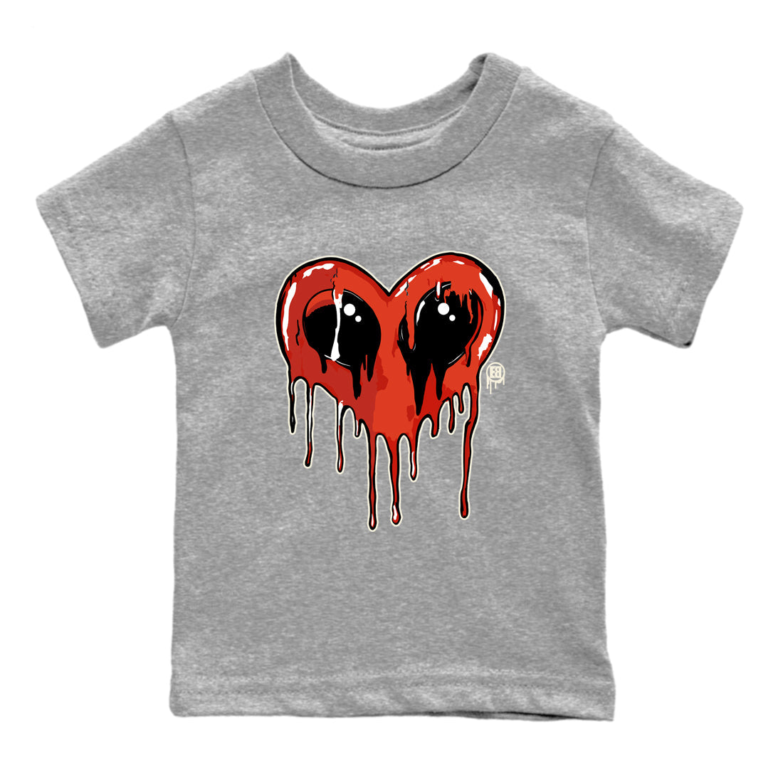 Heart Alien snkmatch Tees Kids - Air Jordan 4 Brick By Brick