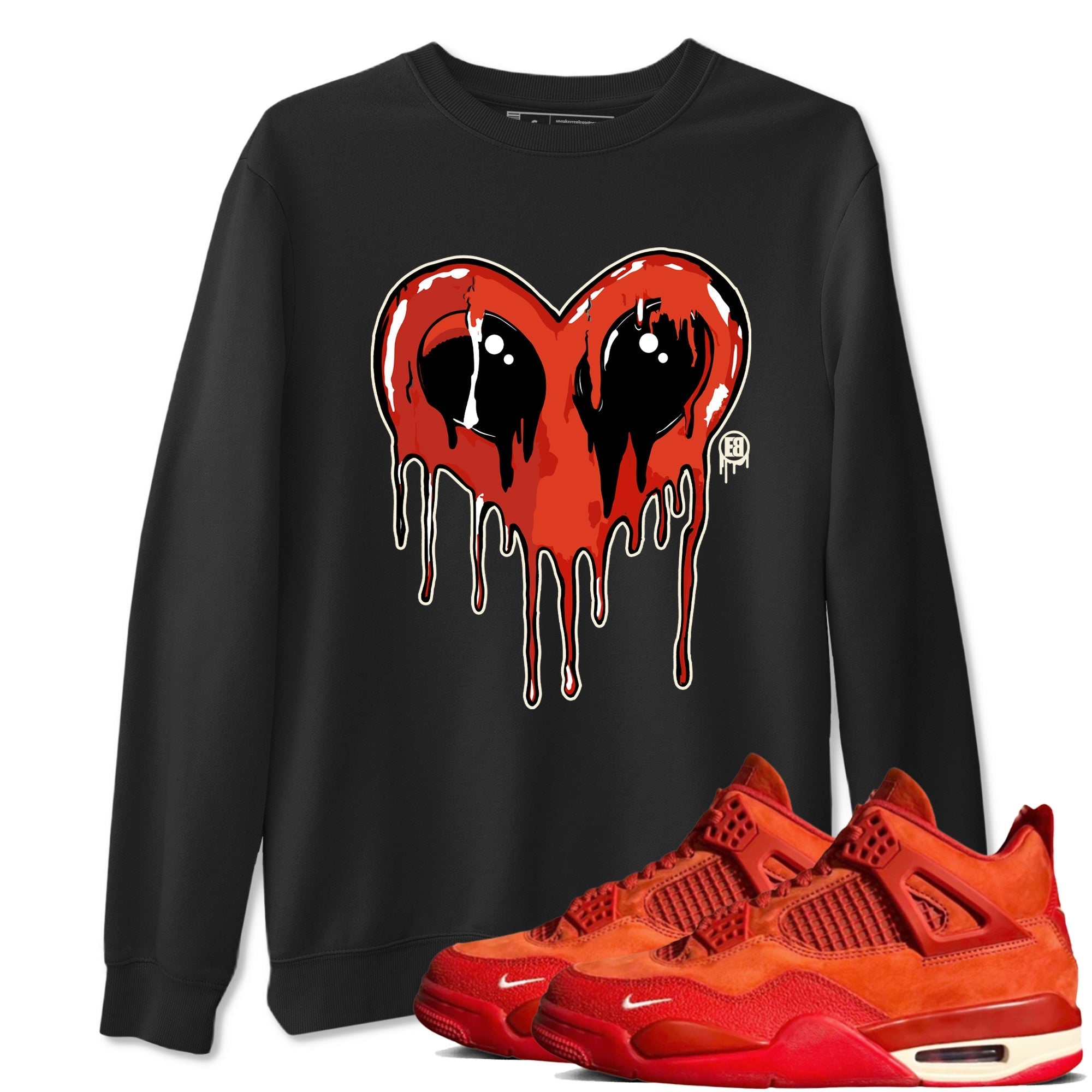 Heart Alien snkmatch Tees - Air Jordan 4 Brick By Brick
