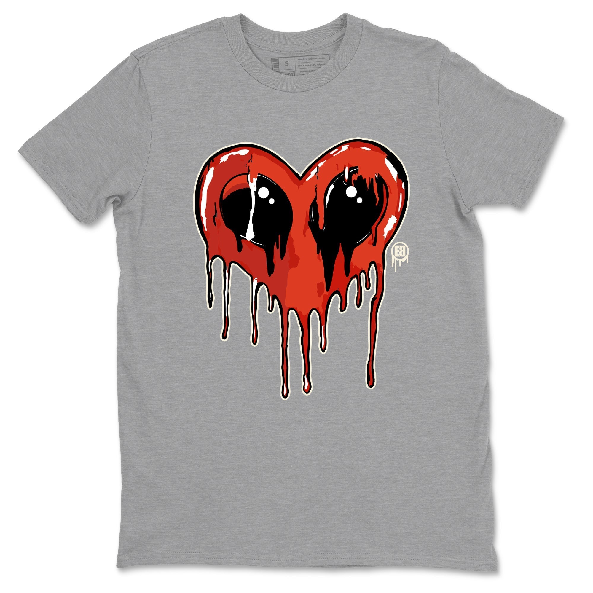 Heart Alien snkmatch Tees - Air Jordan 4 Brick By Brick