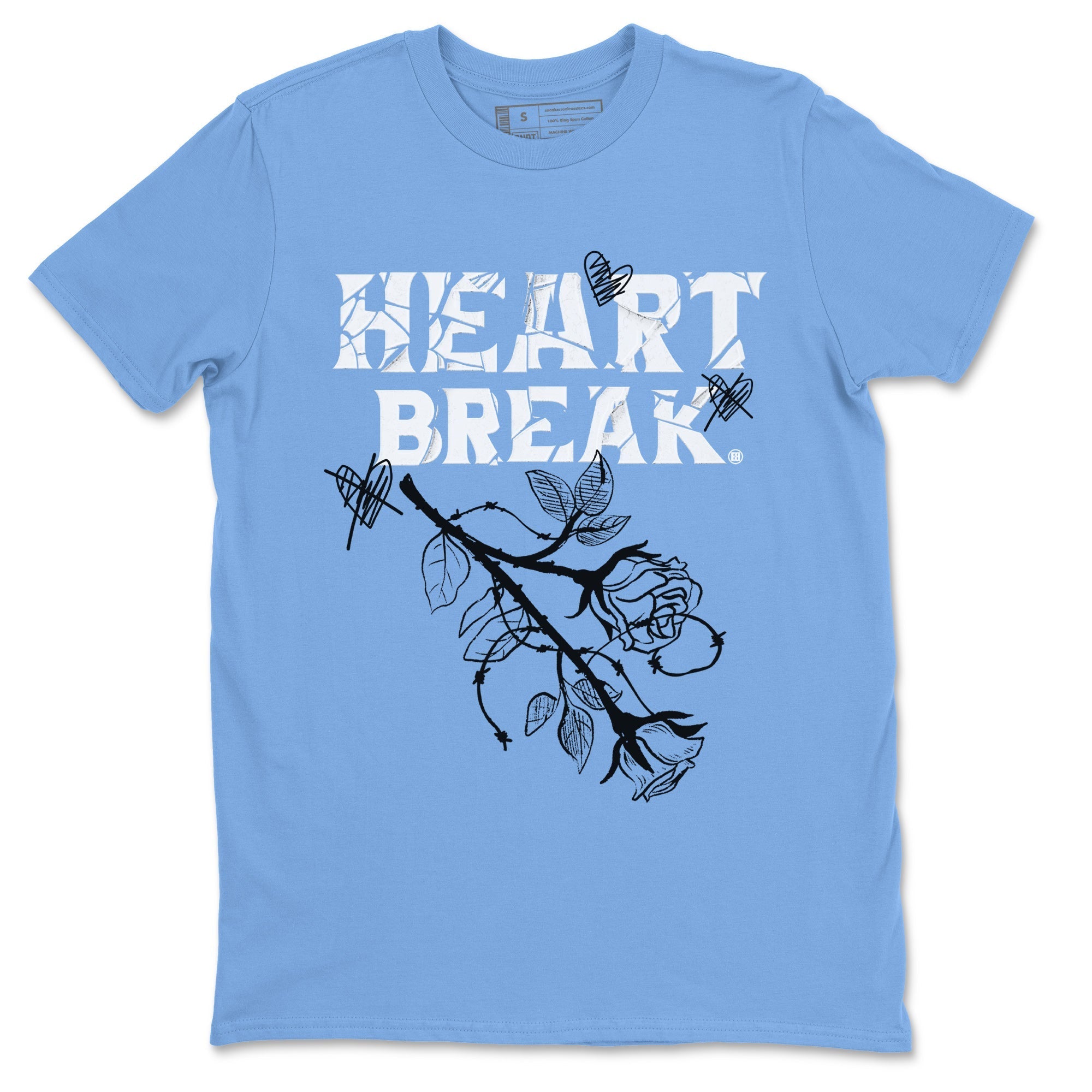 Heart Break Unisex Tops - Air Jordan 1 UNC Toe