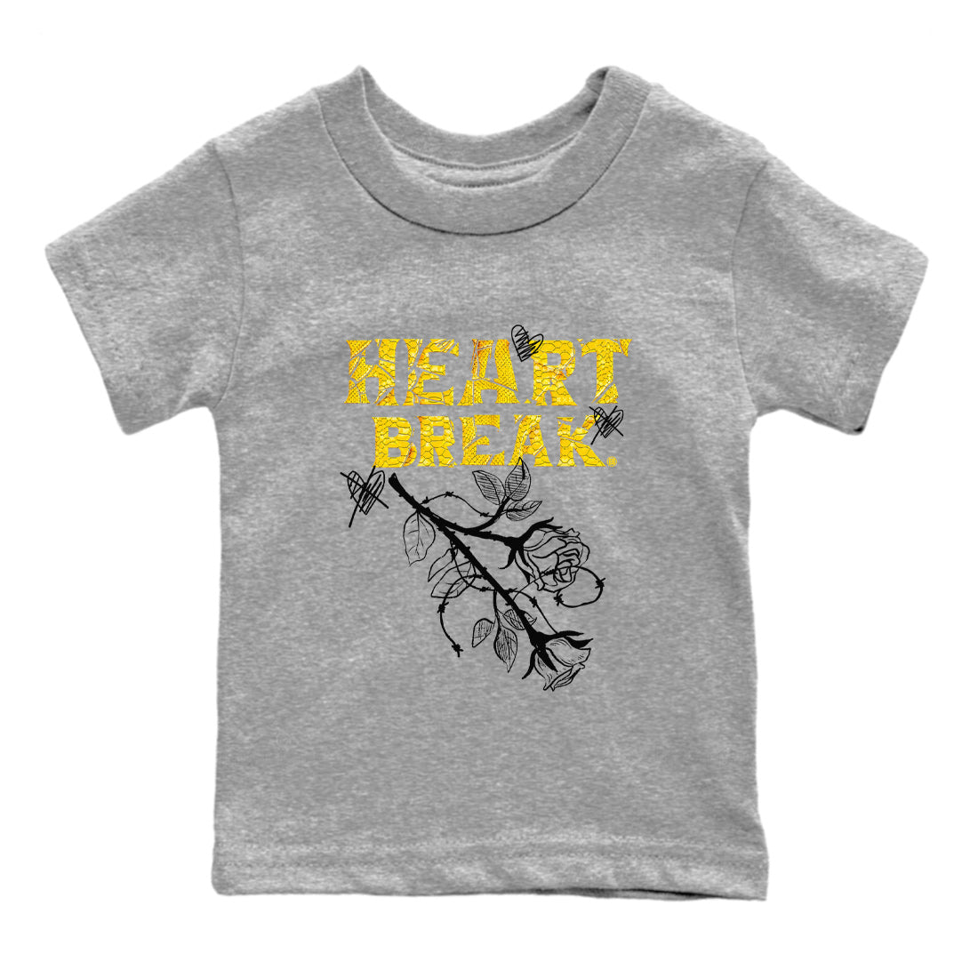 Heart Break Kids Tops - Air Jordan 11 Yellow Python