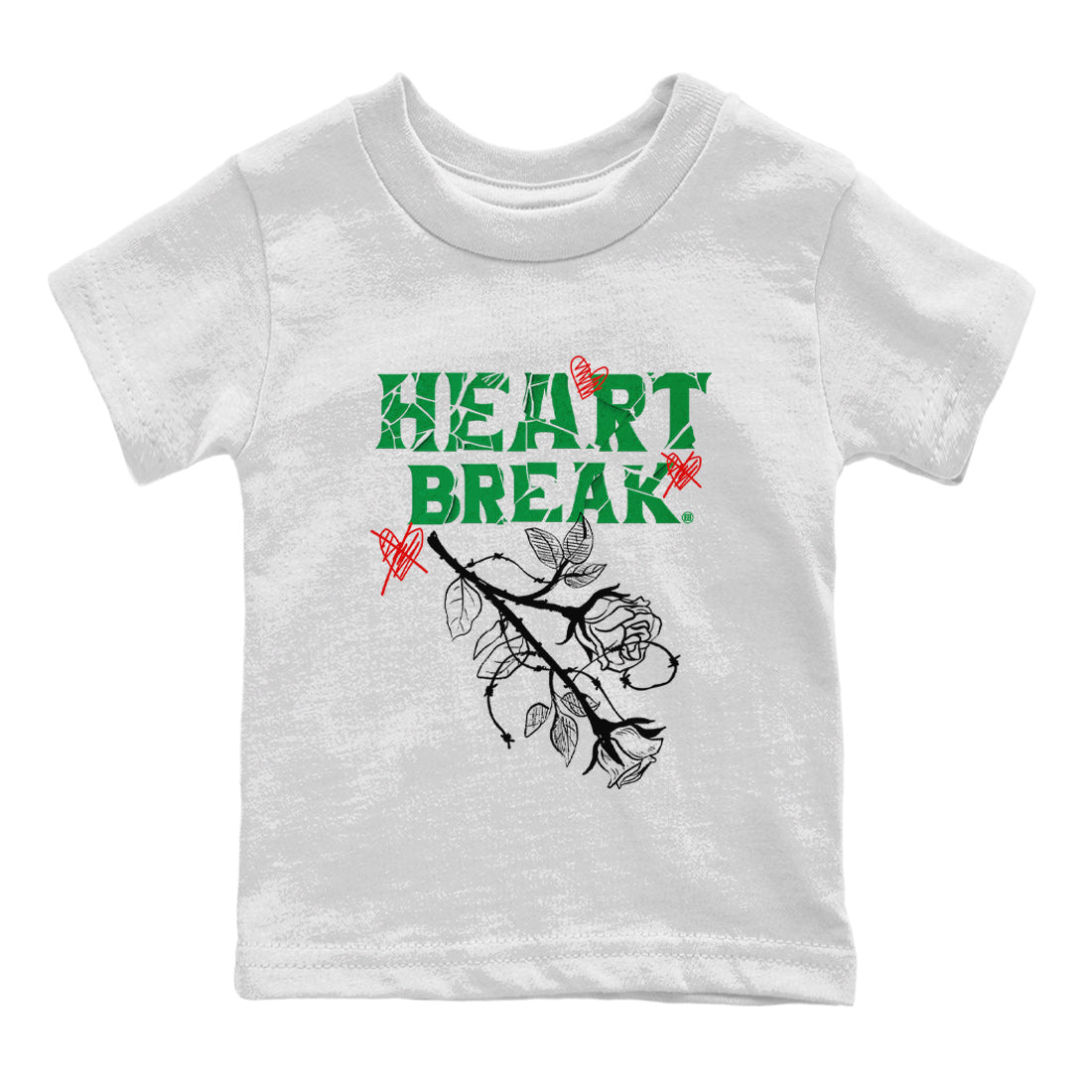 Heart Break Kids Tops - Air Jordan 3 Lucky Green