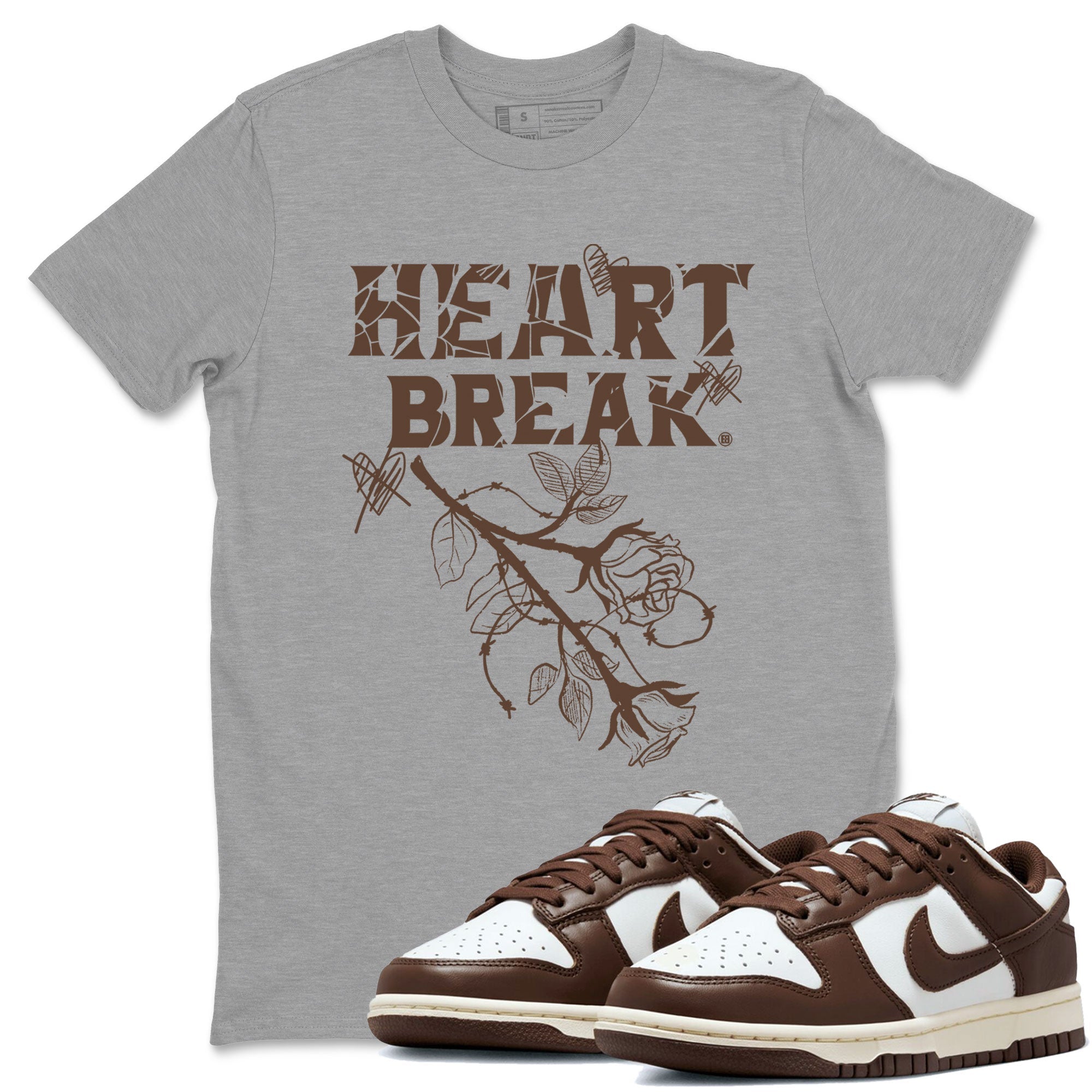 Heart Break snkmatch Tee - Dunk Cacao Wow