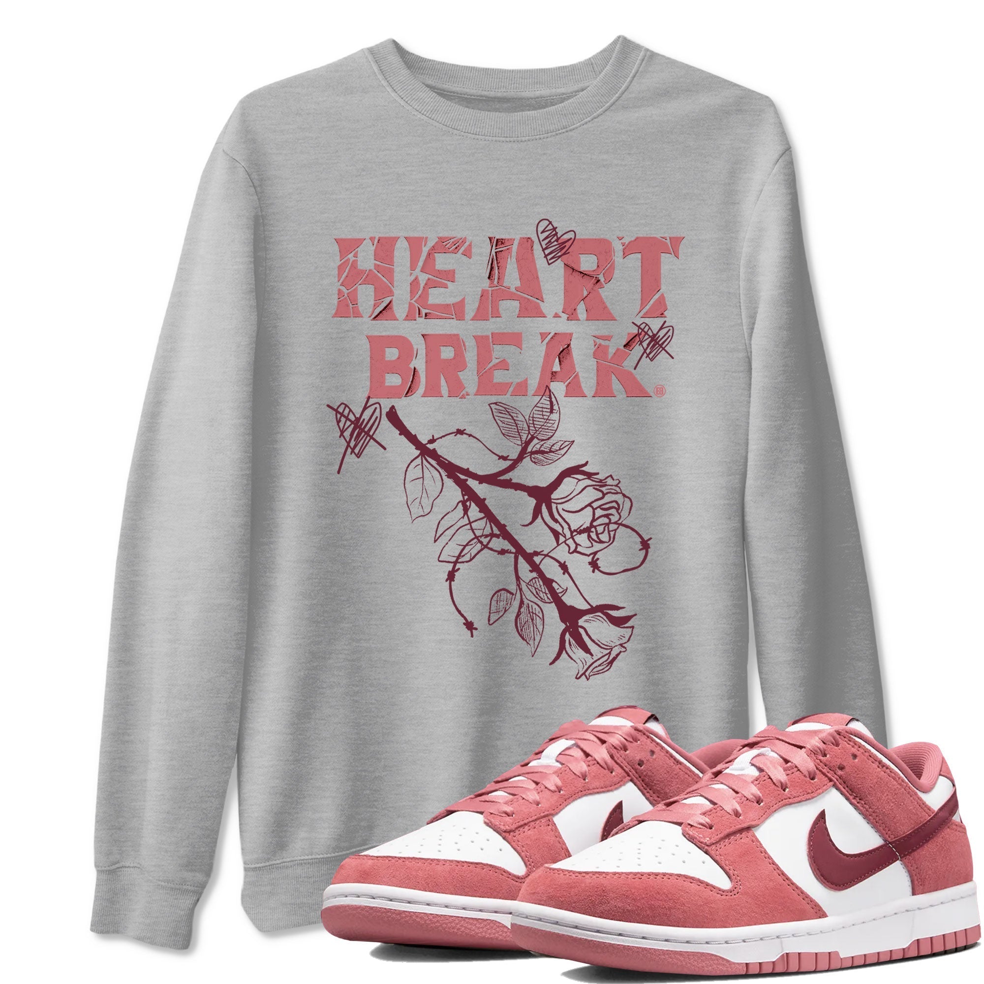 Heart Break snkmatch Tees - Dunk Valentines Day 2024