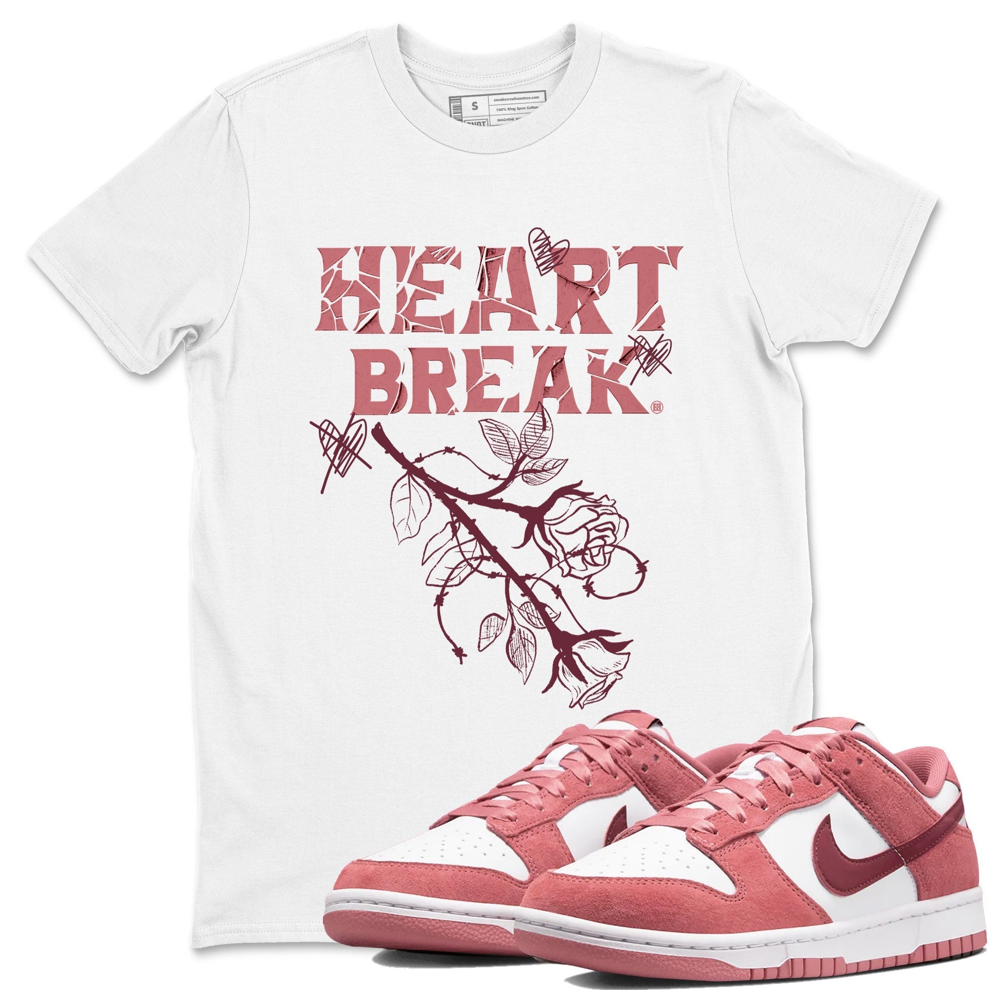 Heart Break snkmatch Tees - Dunk Valentines Day 2024
