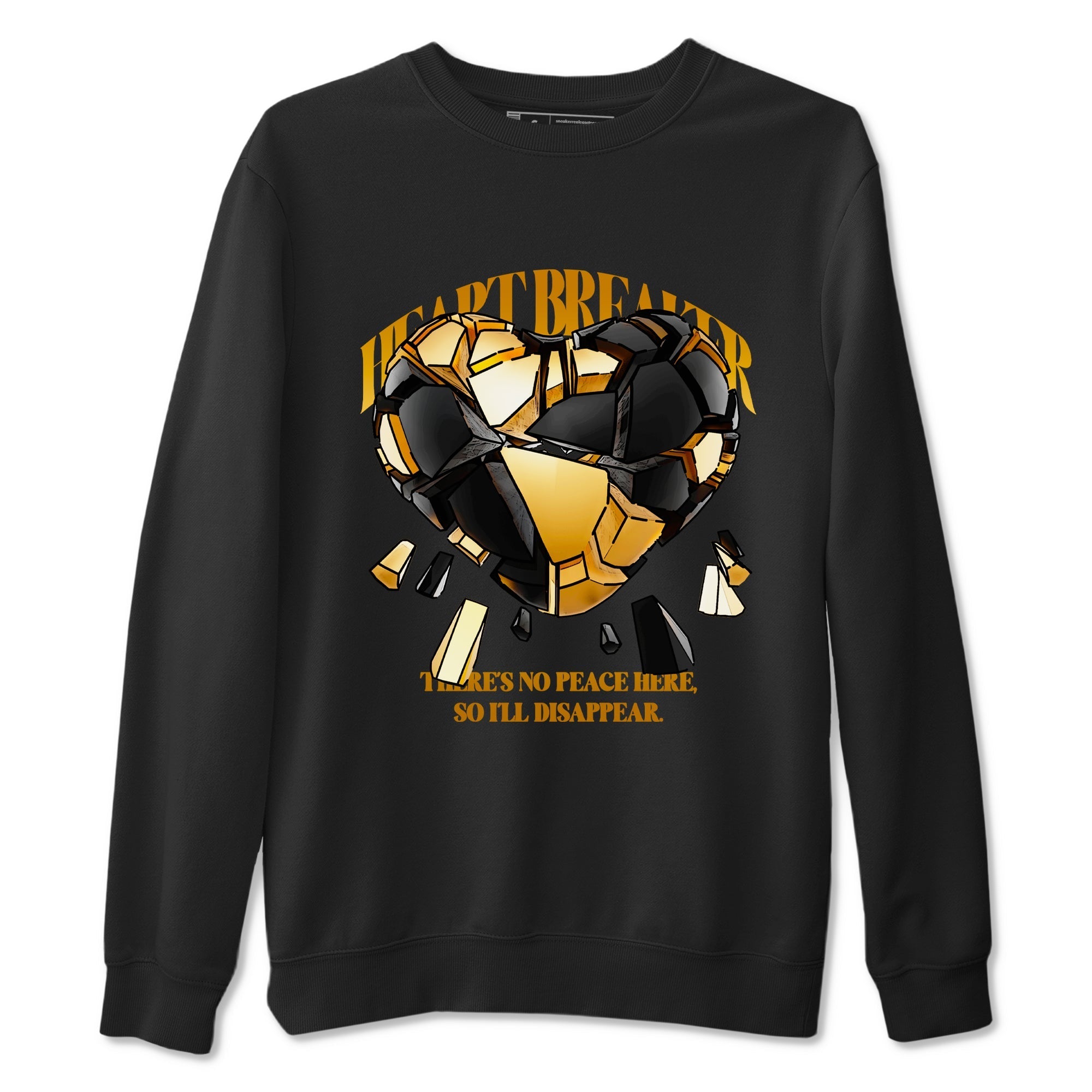 Heart Breaker snkmatch Tees - Air Jordan 1 Black Metallic Gold