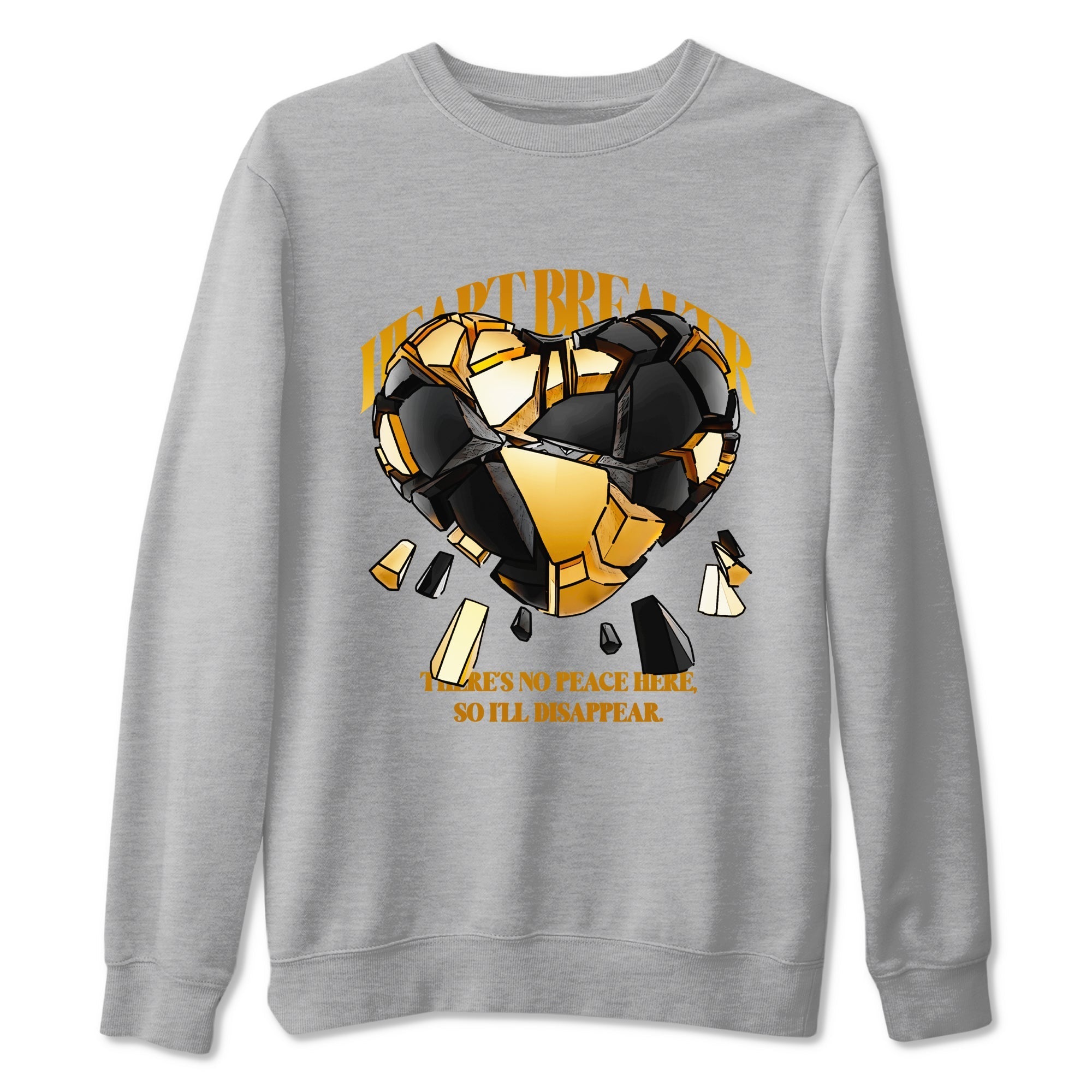 Heart Breaker snkmatch Tees - Air Jordan 1 Black Metallic Gold