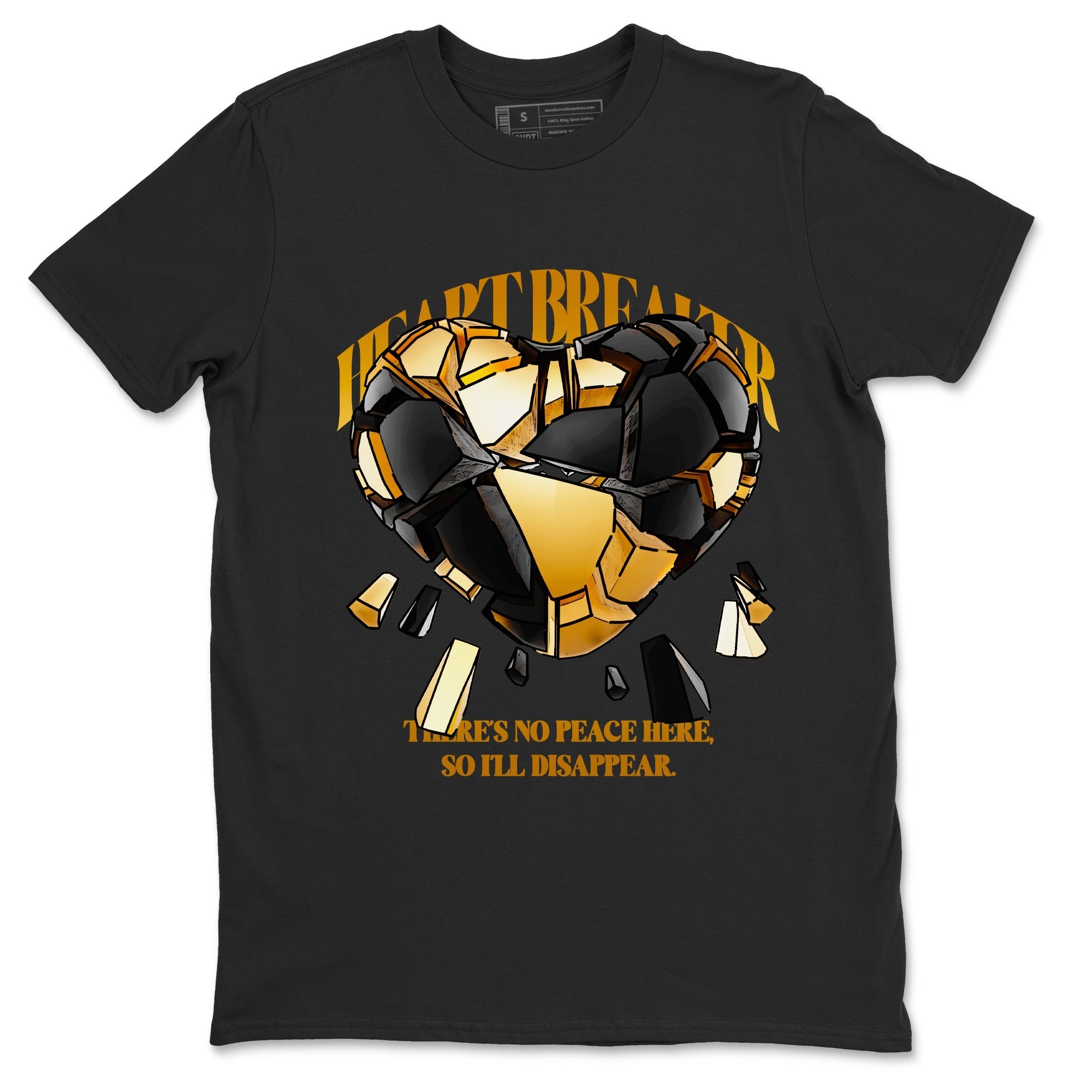 Heart Breaker snkmatch Tees - Air Jordan 1 Black Metallic Gold