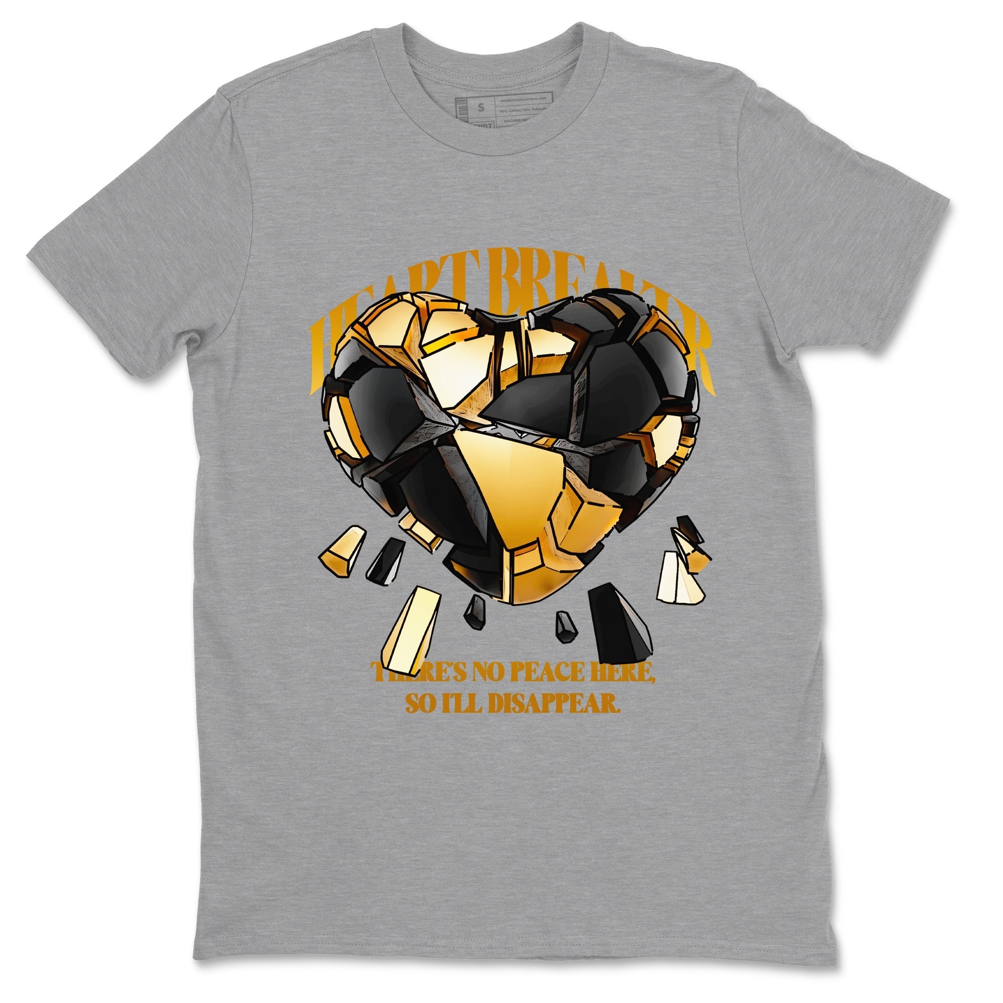 Heart Breaker snkmatch Tees - Air Jordan 1 Black Metallic Gold