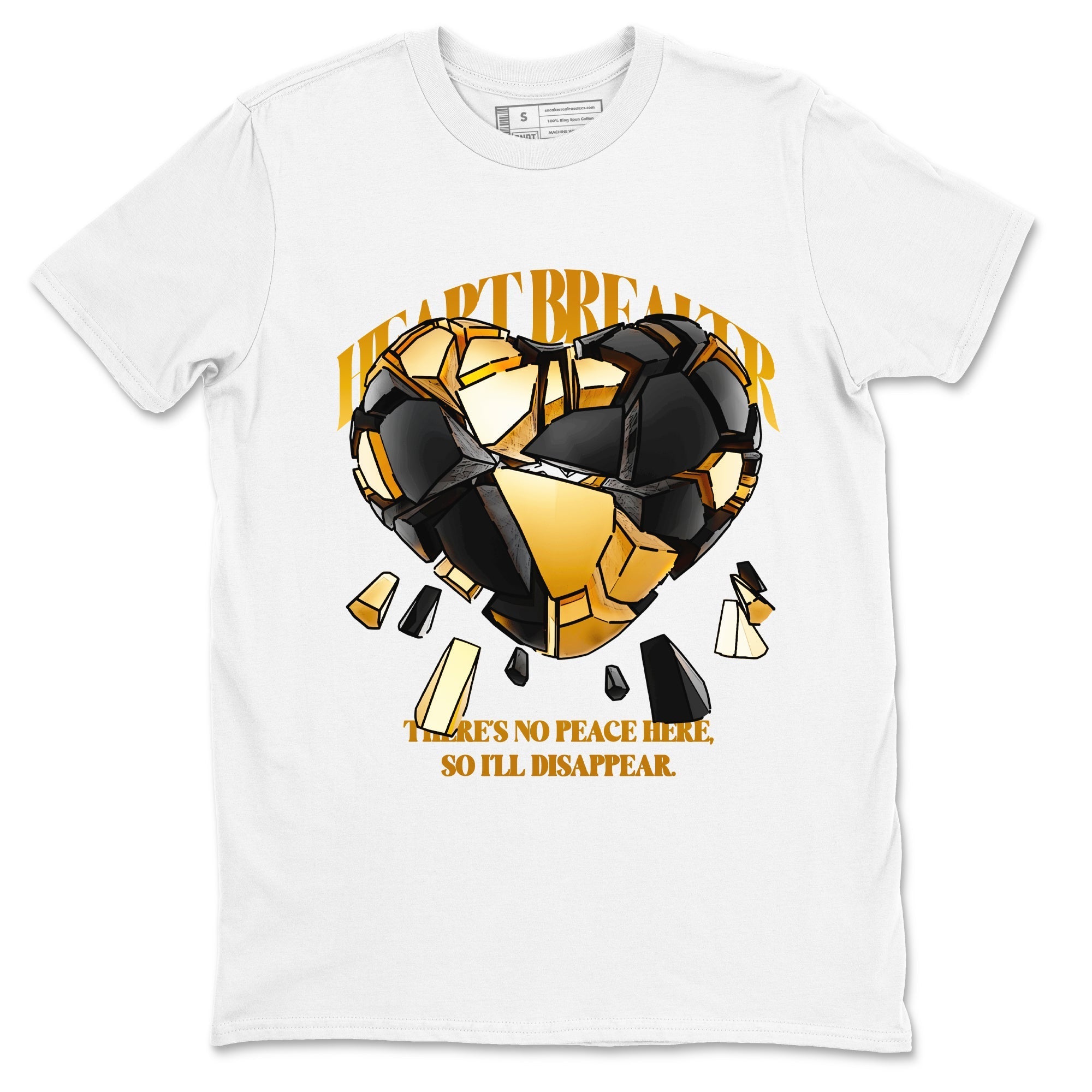 Heart Breaker snkmatch Tees - Air Jordan 1 Black Metallic Gold