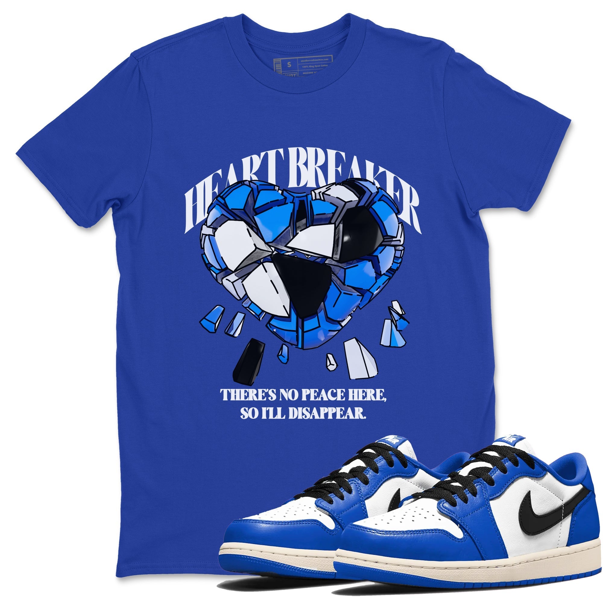 Heart Breaker snkmatch Tees - Air Jordan 1 Game Royal