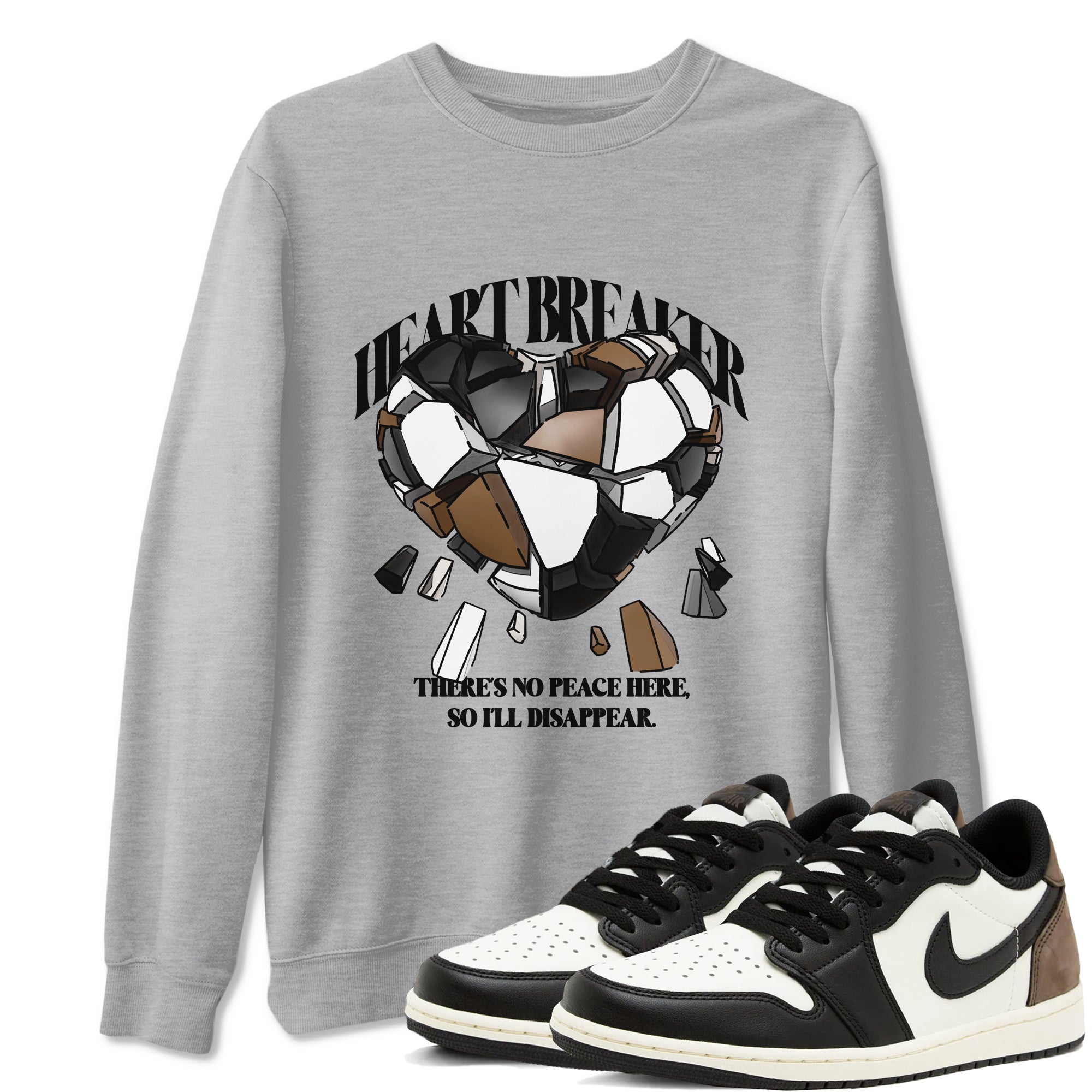 Heart Breaker snkmatch Tees - Air Jordan 1 Mocha