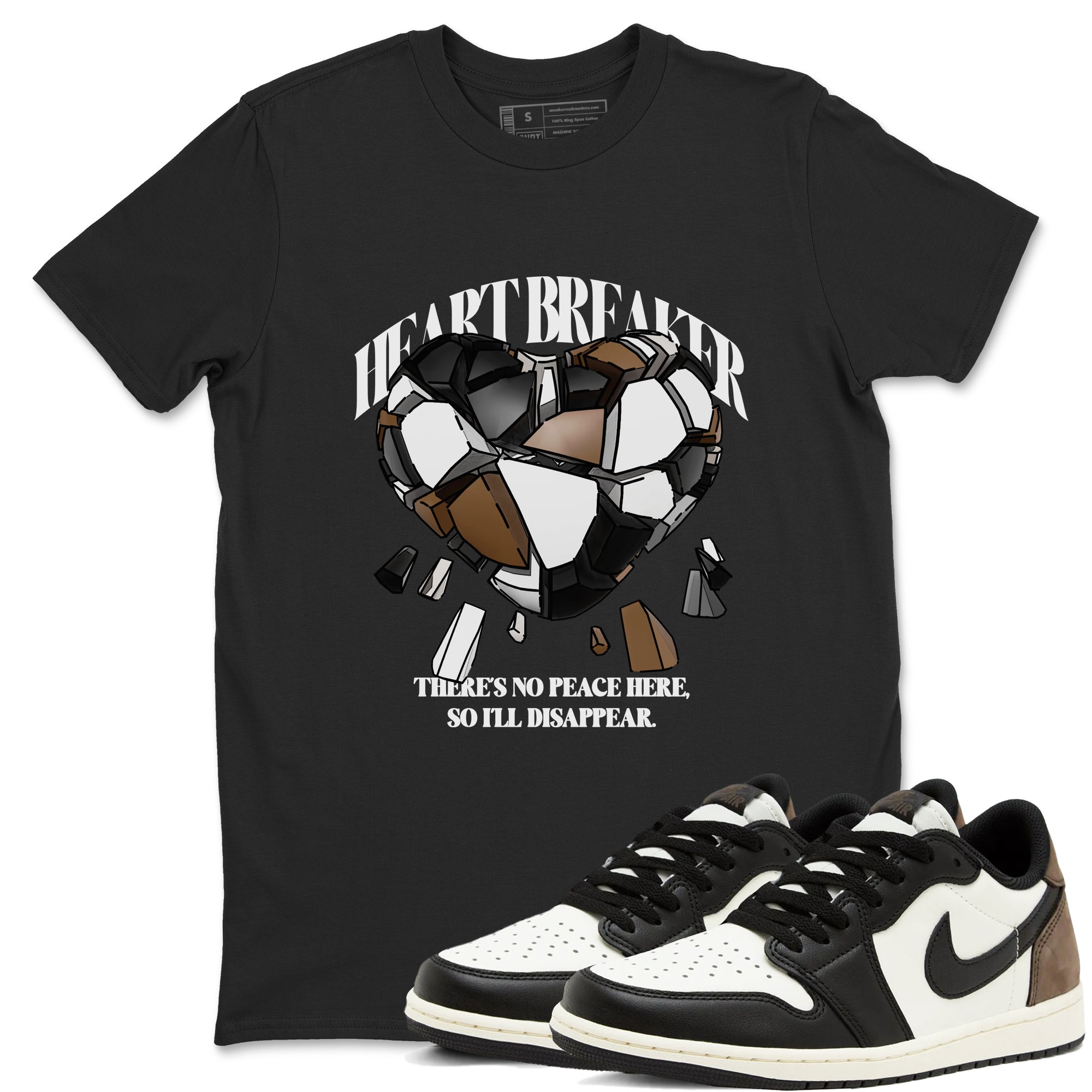 Heart Breaker snkmatch Tees - Air Jordan 1 Mocha