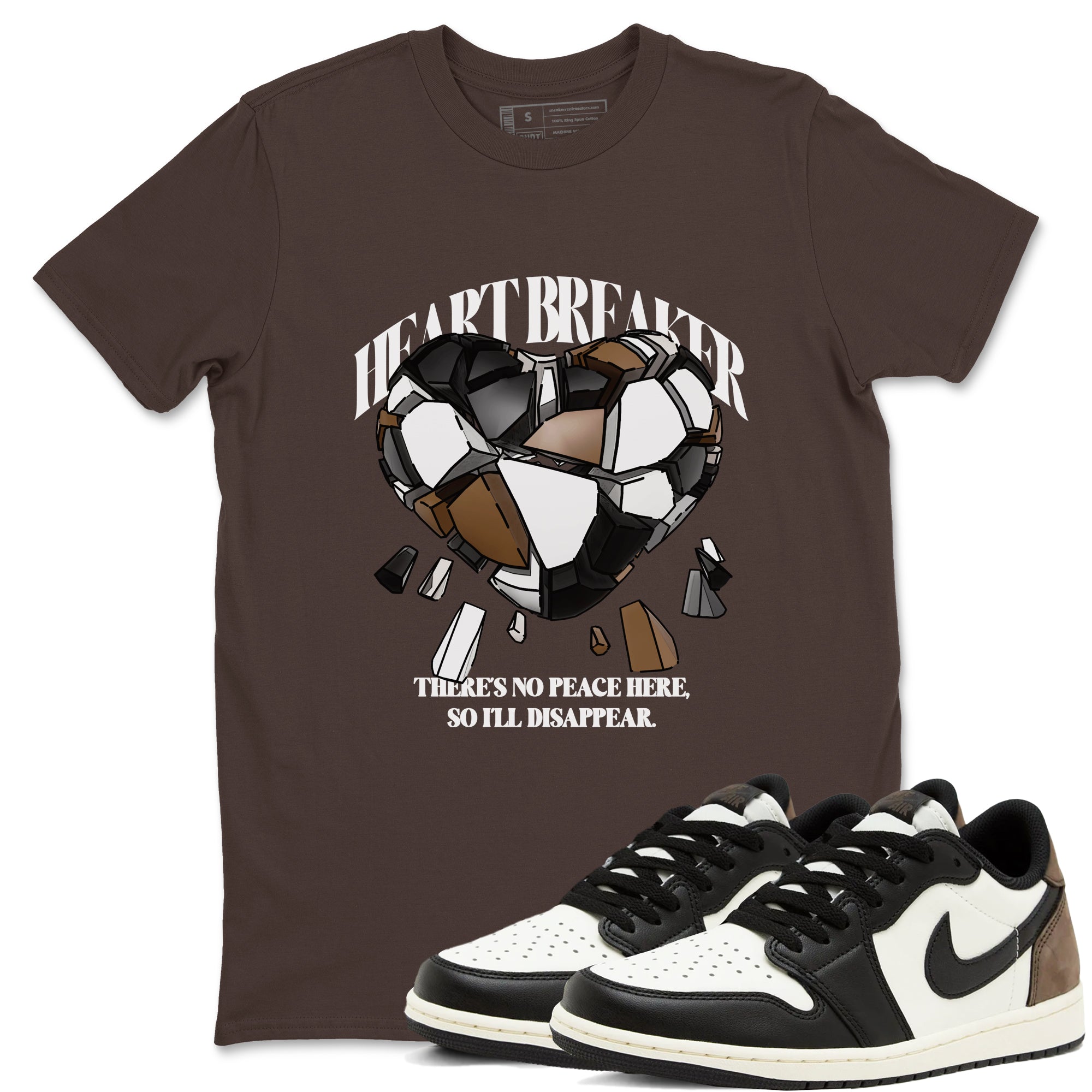 Heart Breaker snkmatch Tees - Air Jordan 1 Mocha