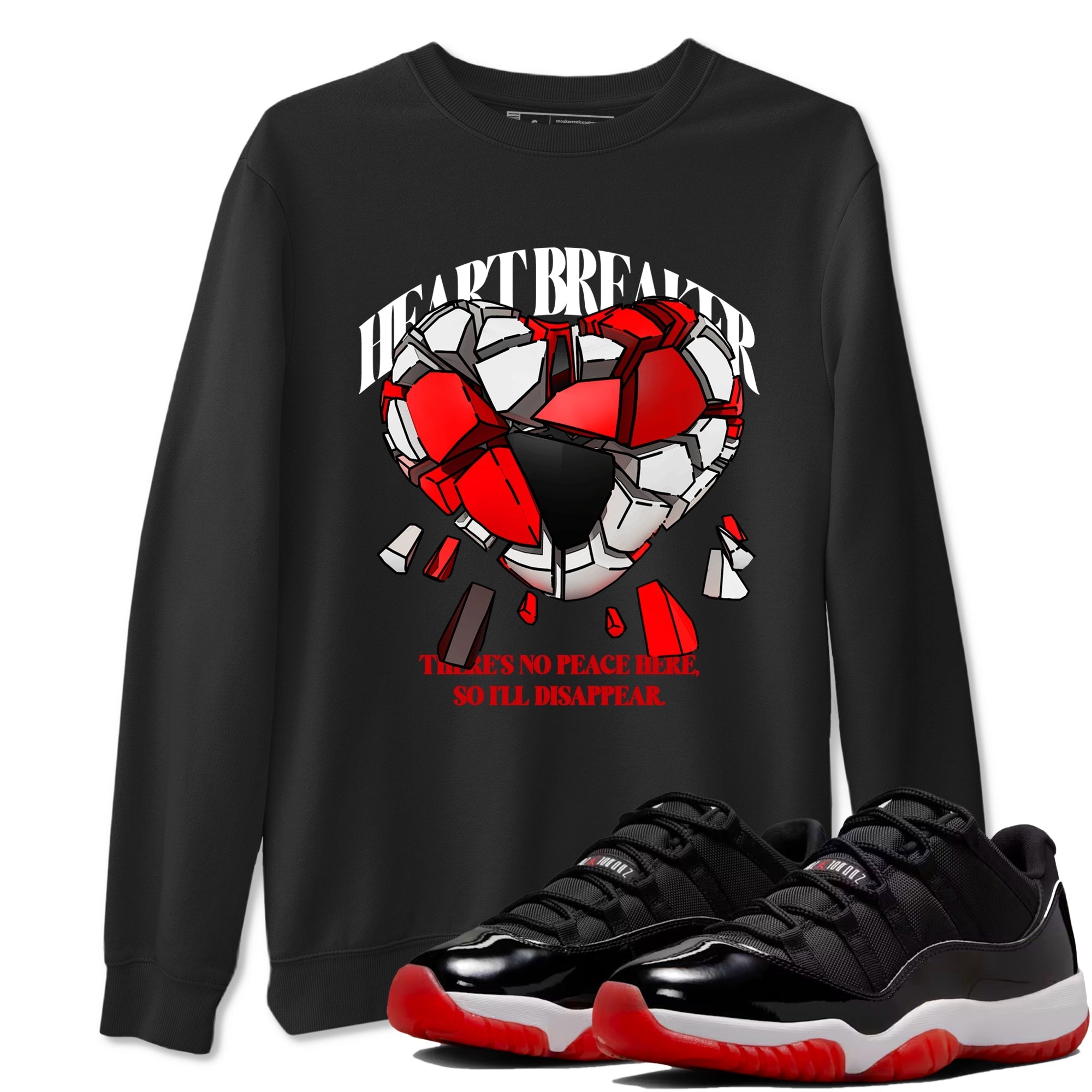 Heart Breaker snkmatch Tees - Air Jordan 11 Bred