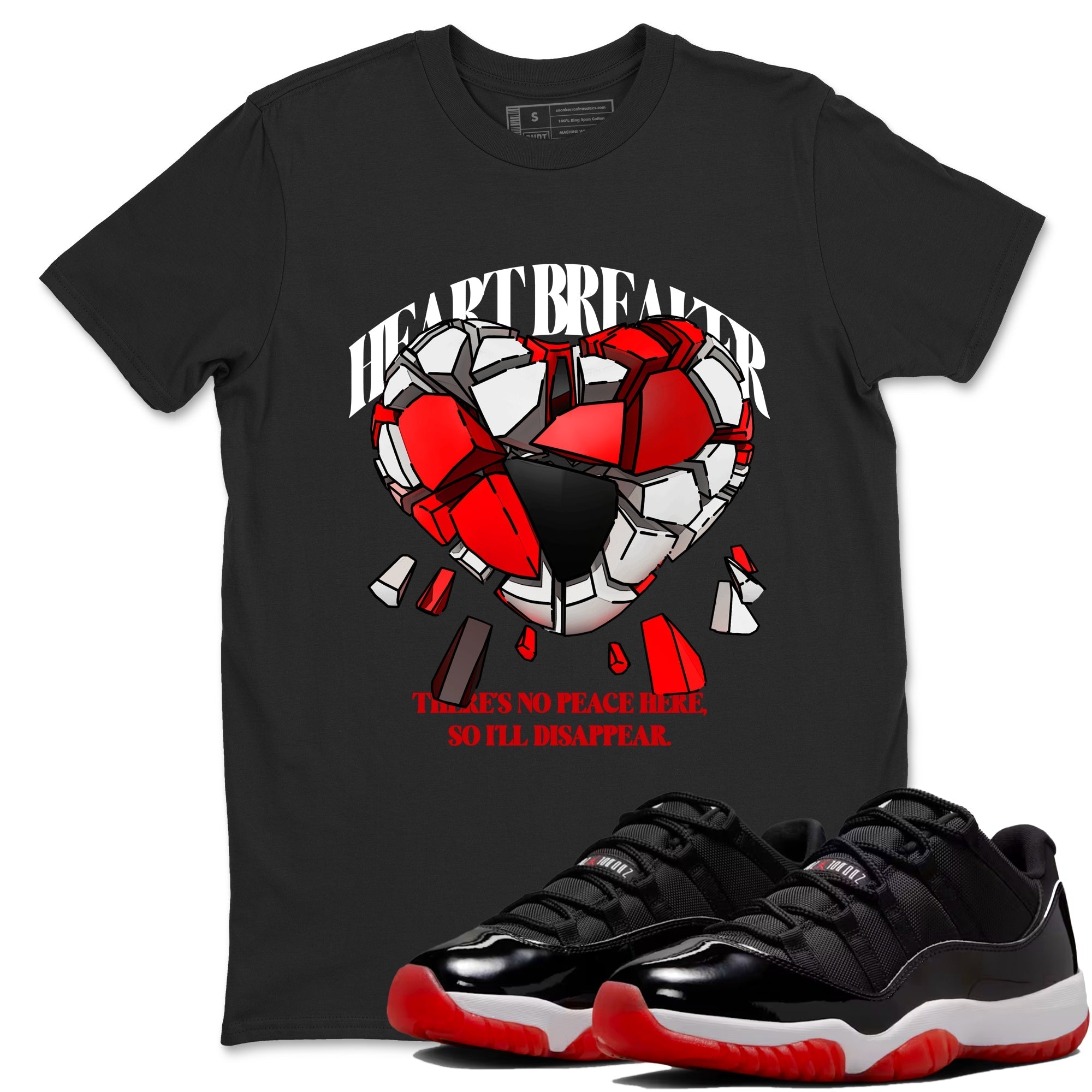 Heart Breaker snkmatch Tees - Air Jordan 11 Bred