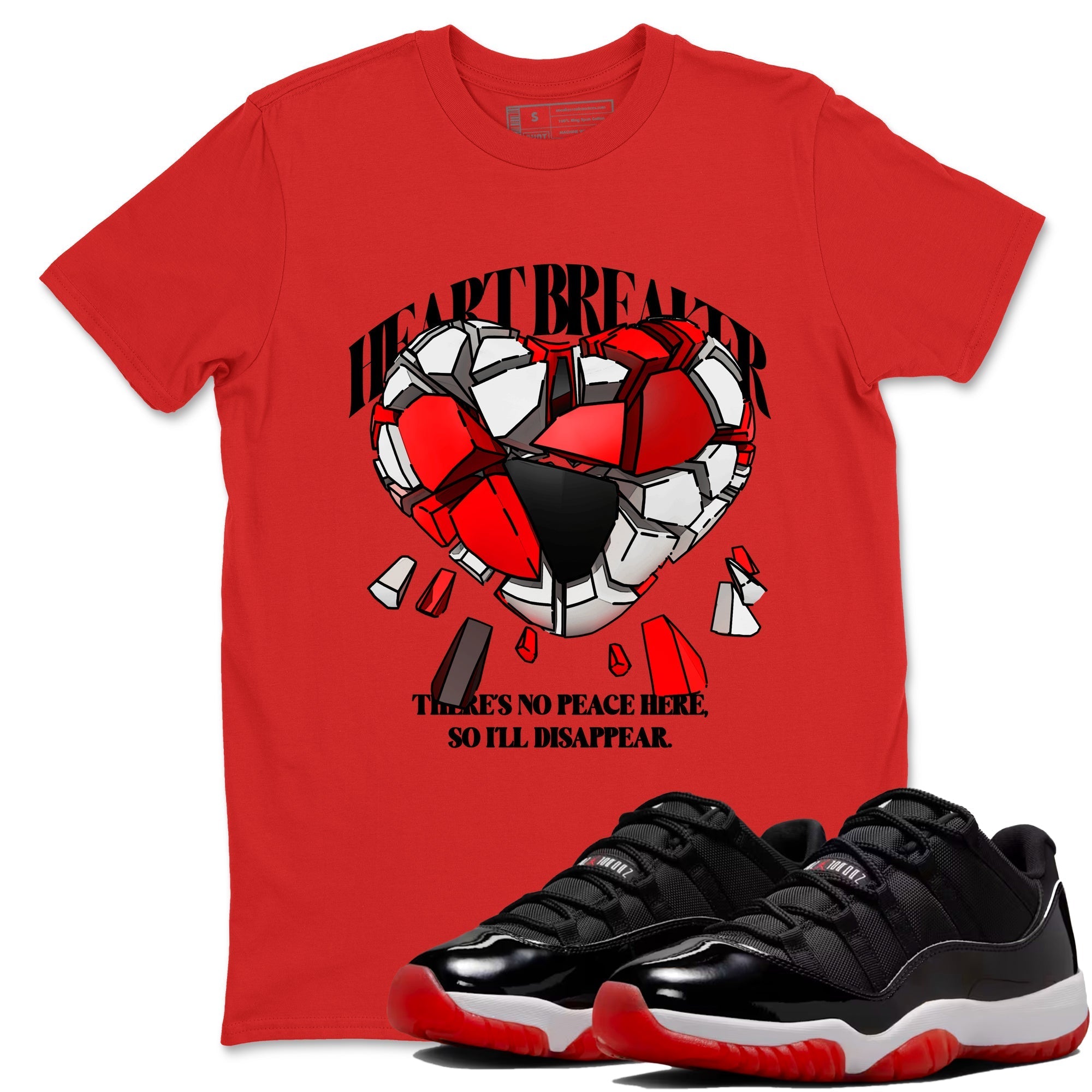 Heart Breaker snkmatch Tees - Air Jordan 11 Bred