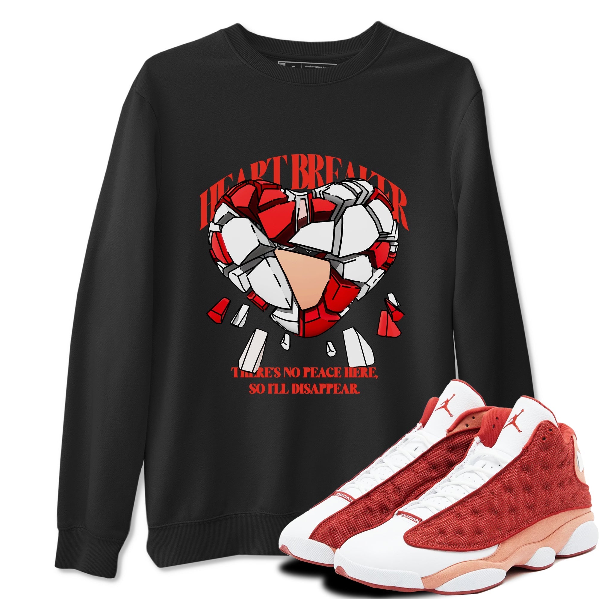 Heart Breaker snkmatch Tees - Air Jordan 13 Dune Red