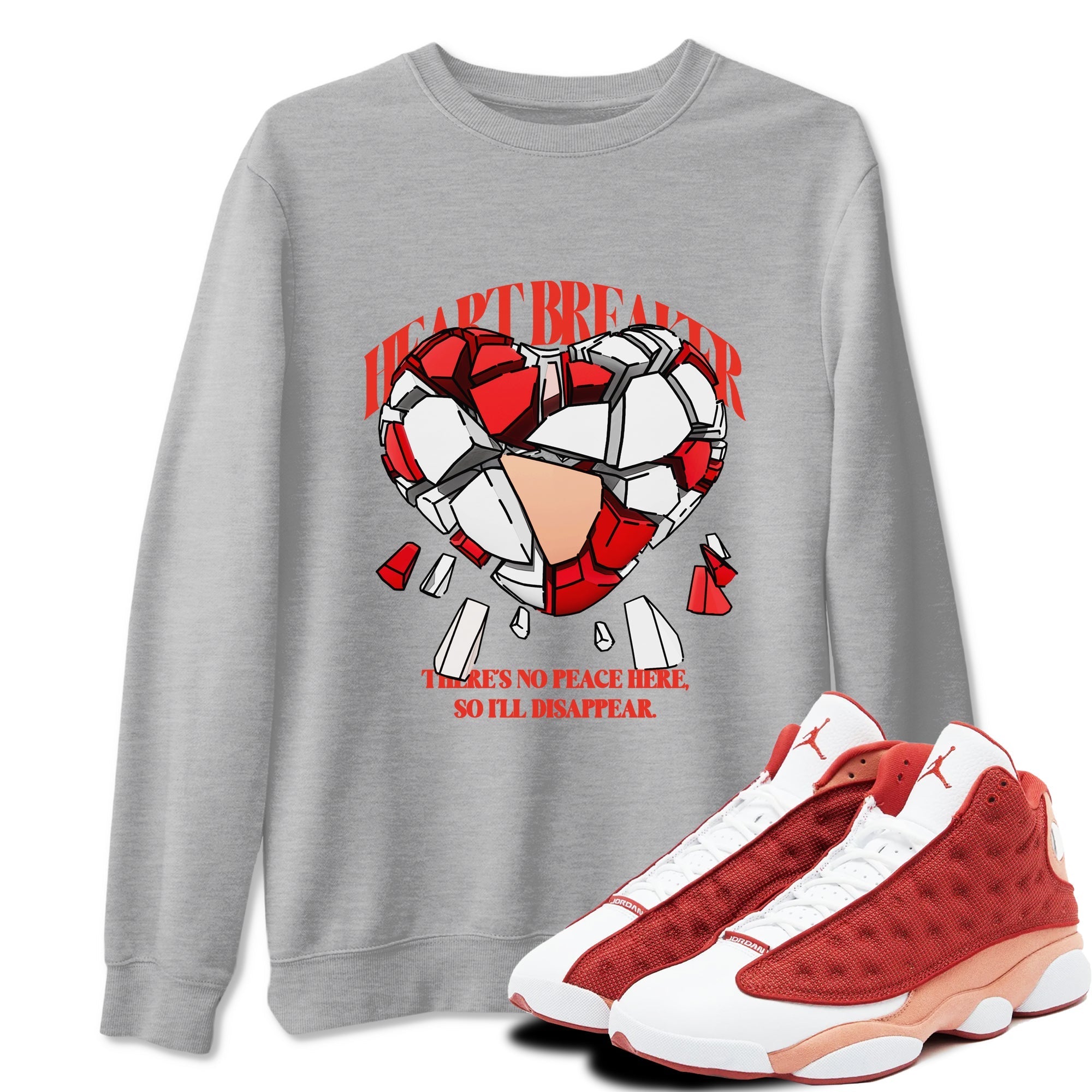 Heart Breaker snkmatch Tees - Air Jordan 13 Dune Red