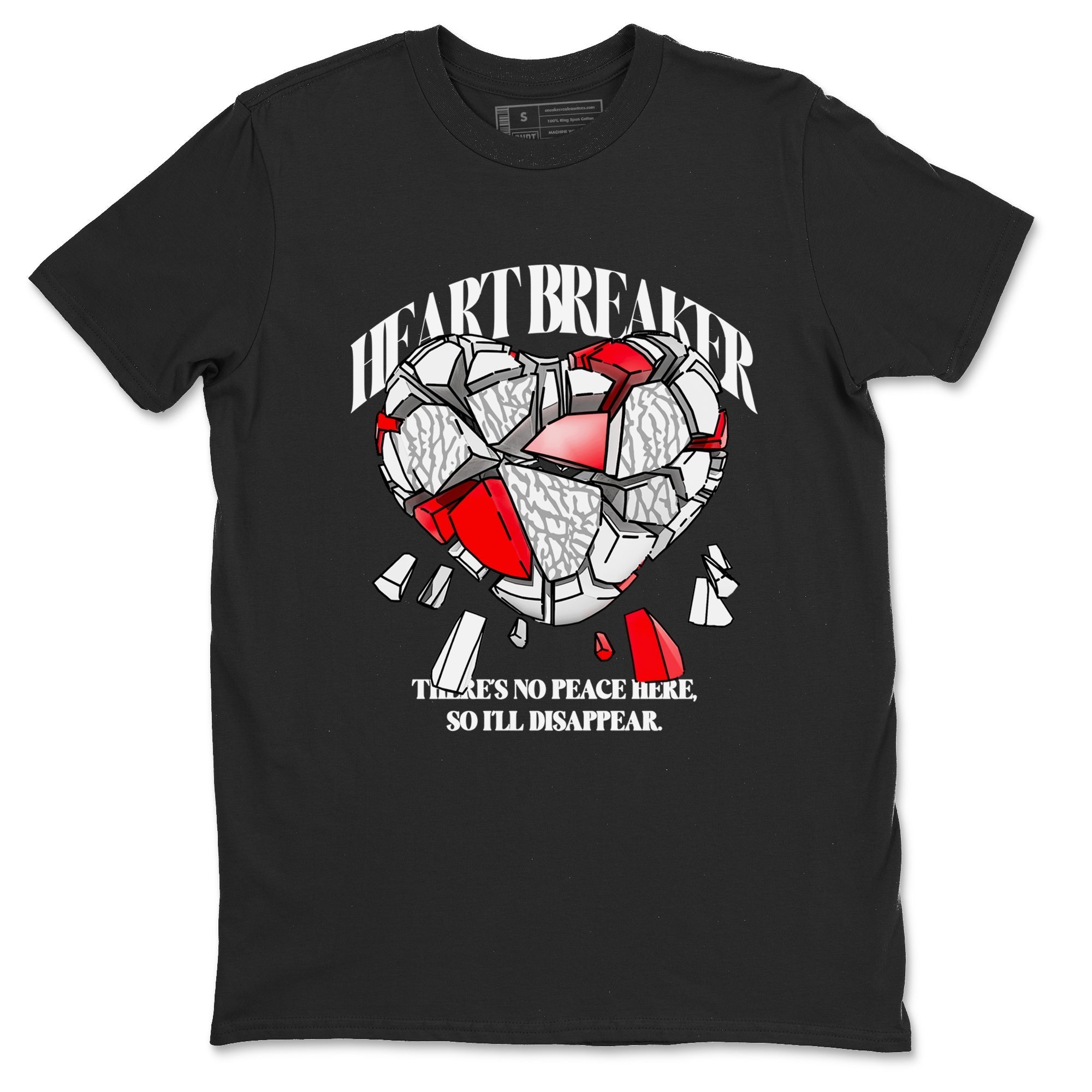 Heart Breaker snkmatch Tees - Air Jordan 3 Cement Grey