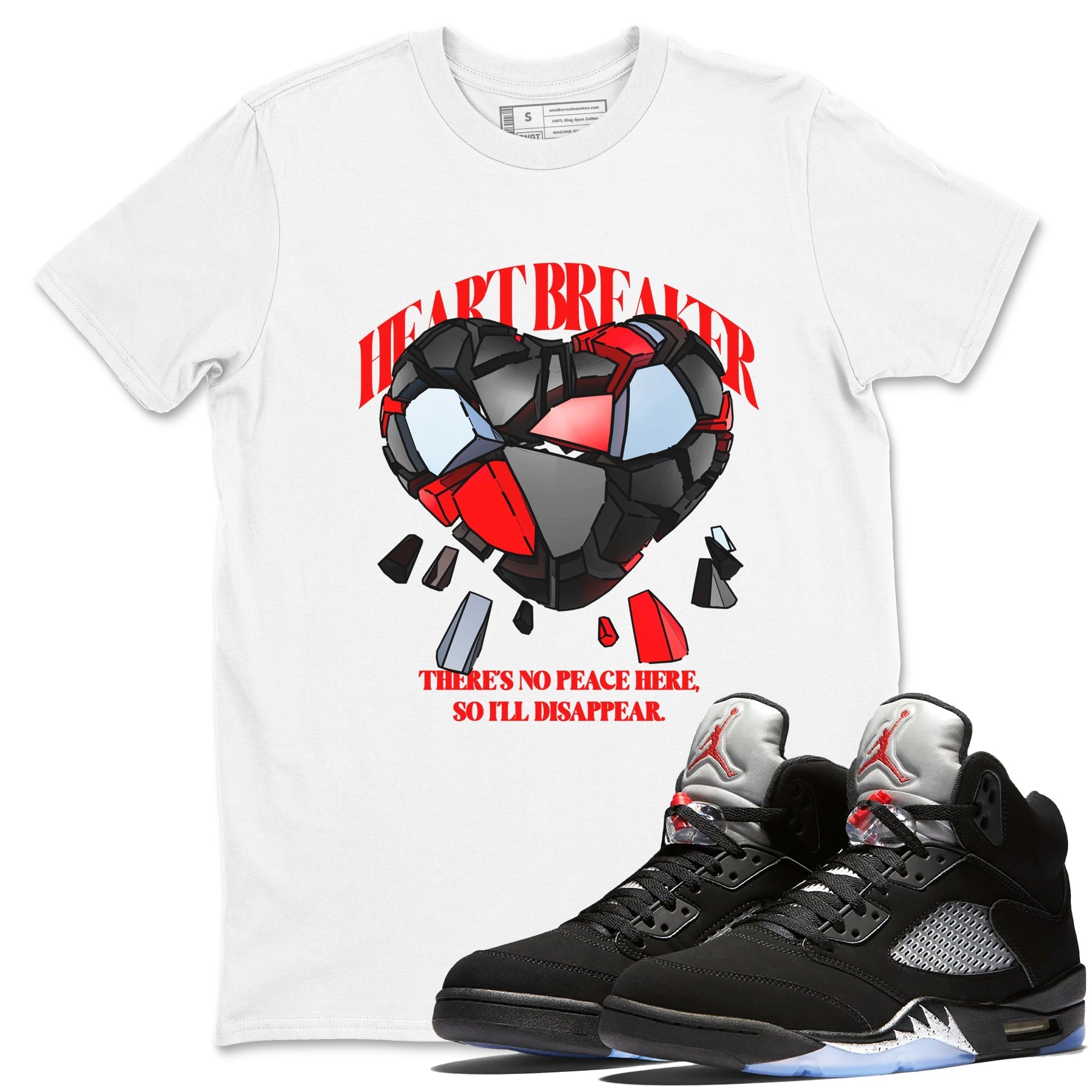 Heart Breaker snkmatch Tees - Air Jordan 5 Reimagined