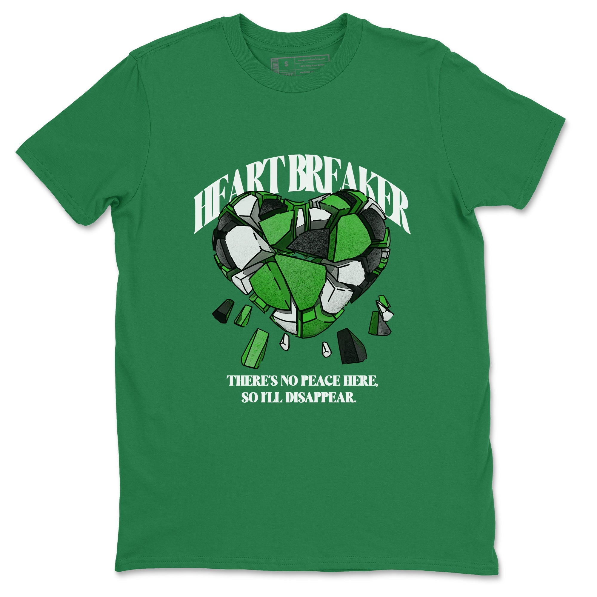 Heart Breaker snkmatch Tees - Air Jordan 5 Lucky Green