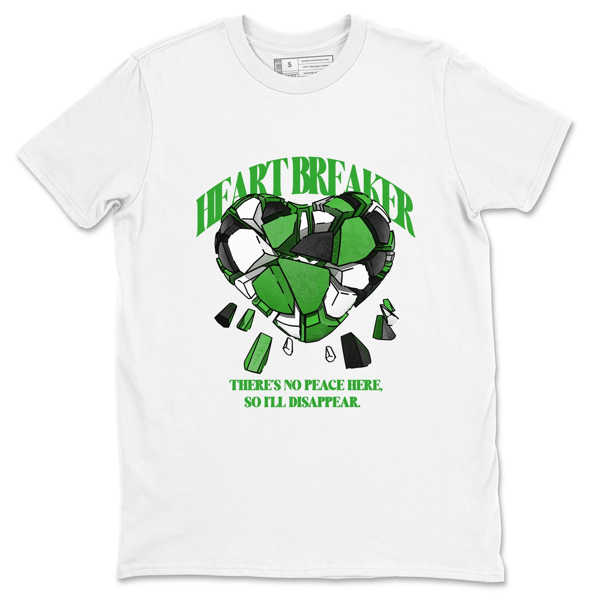 Heart Breaker snkmatch Tees - Air Jordan 5 Lucky Green