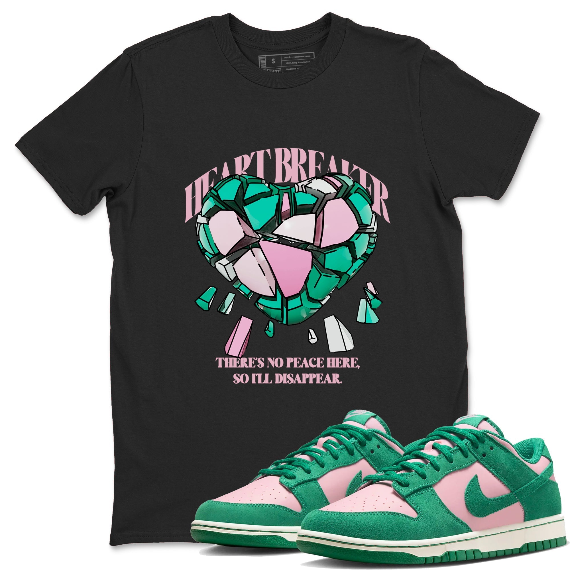 Heart Breaker snkmatch Tees - Dunk Medium Soft Pink Malachite