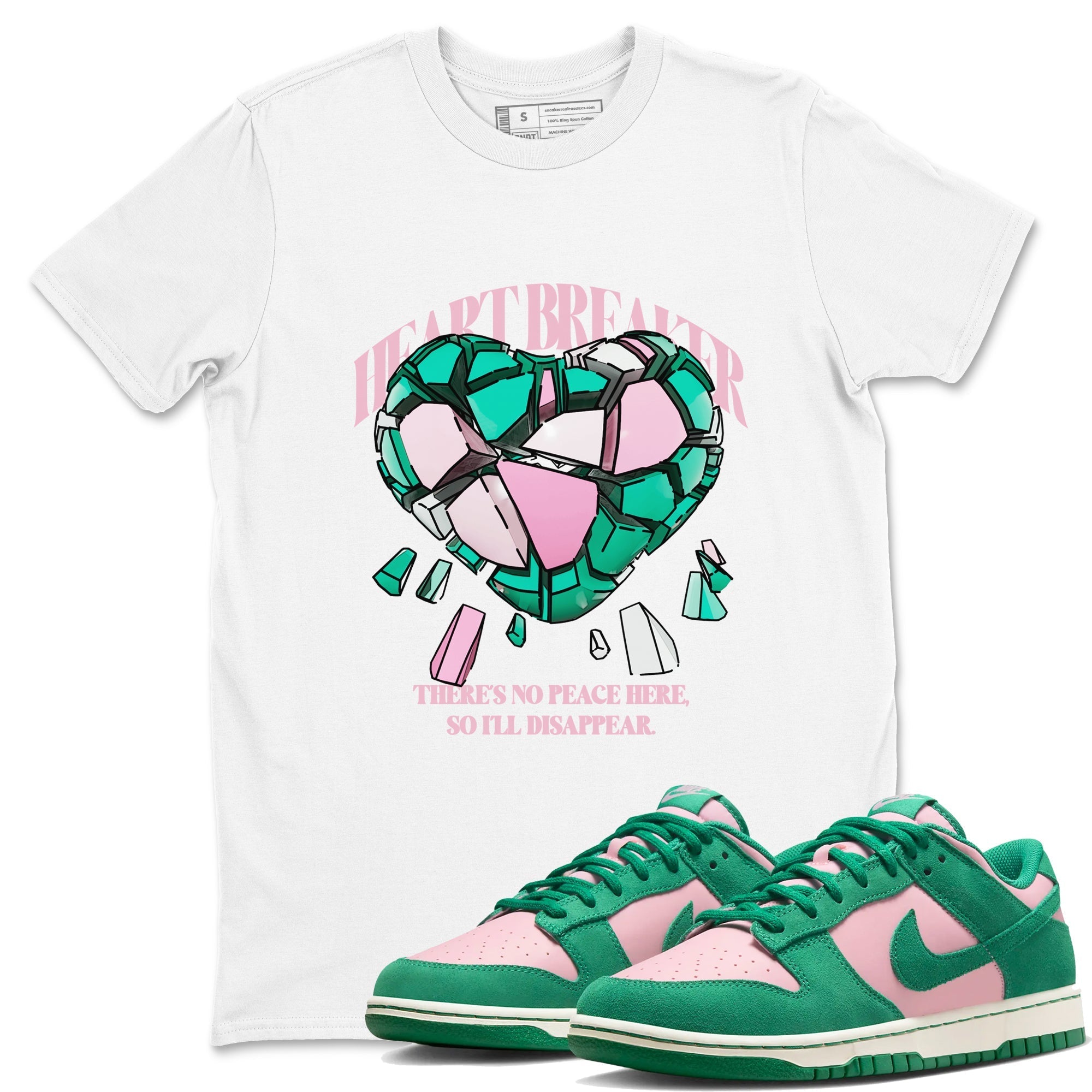 Heart Breaker snkmatch Tees - Dunk Medium Soft Pink Malachite