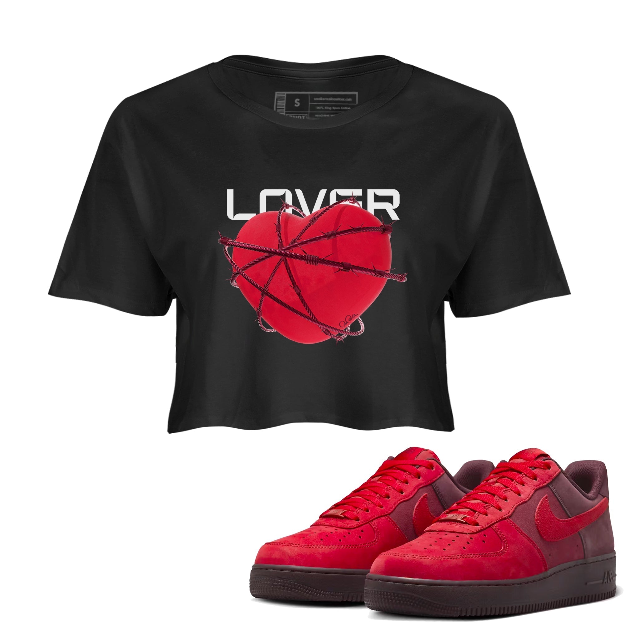 Heart Lover snkmatch Women's Top - Air Force 1 Layers Of Love