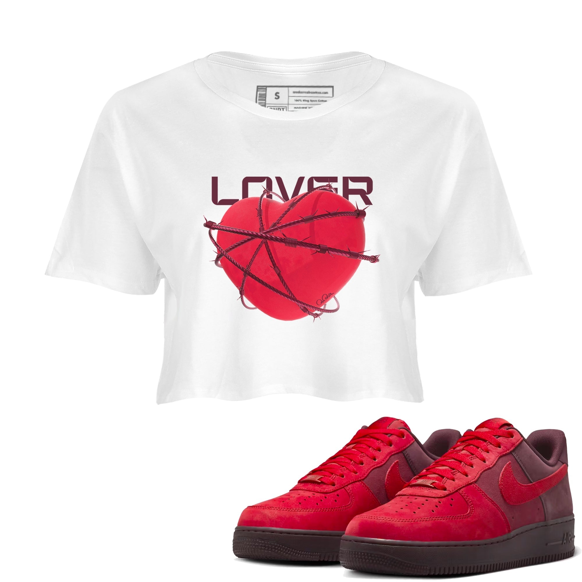 Heart Lover snkmatch Women's Top - Air Force 1 Layers Of Love